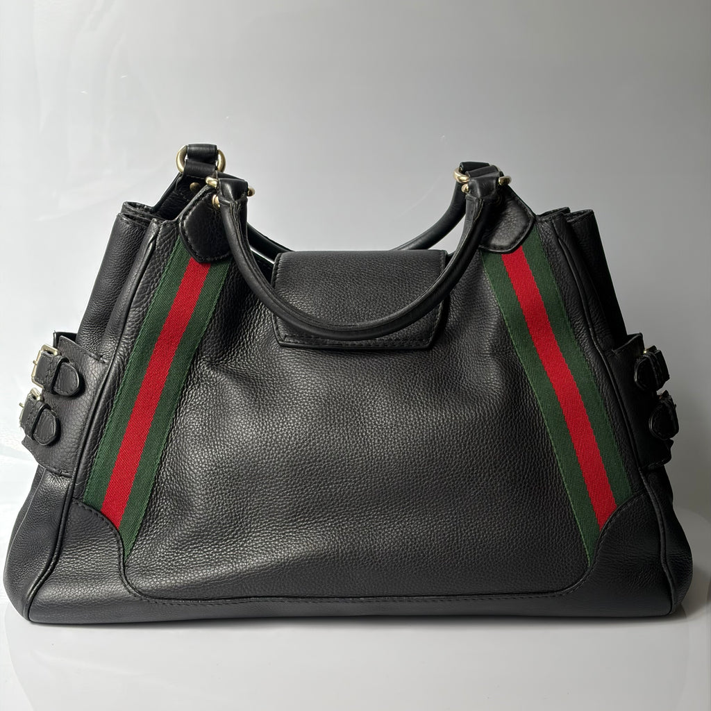 Gucci Heritage Stripe Leather Bag