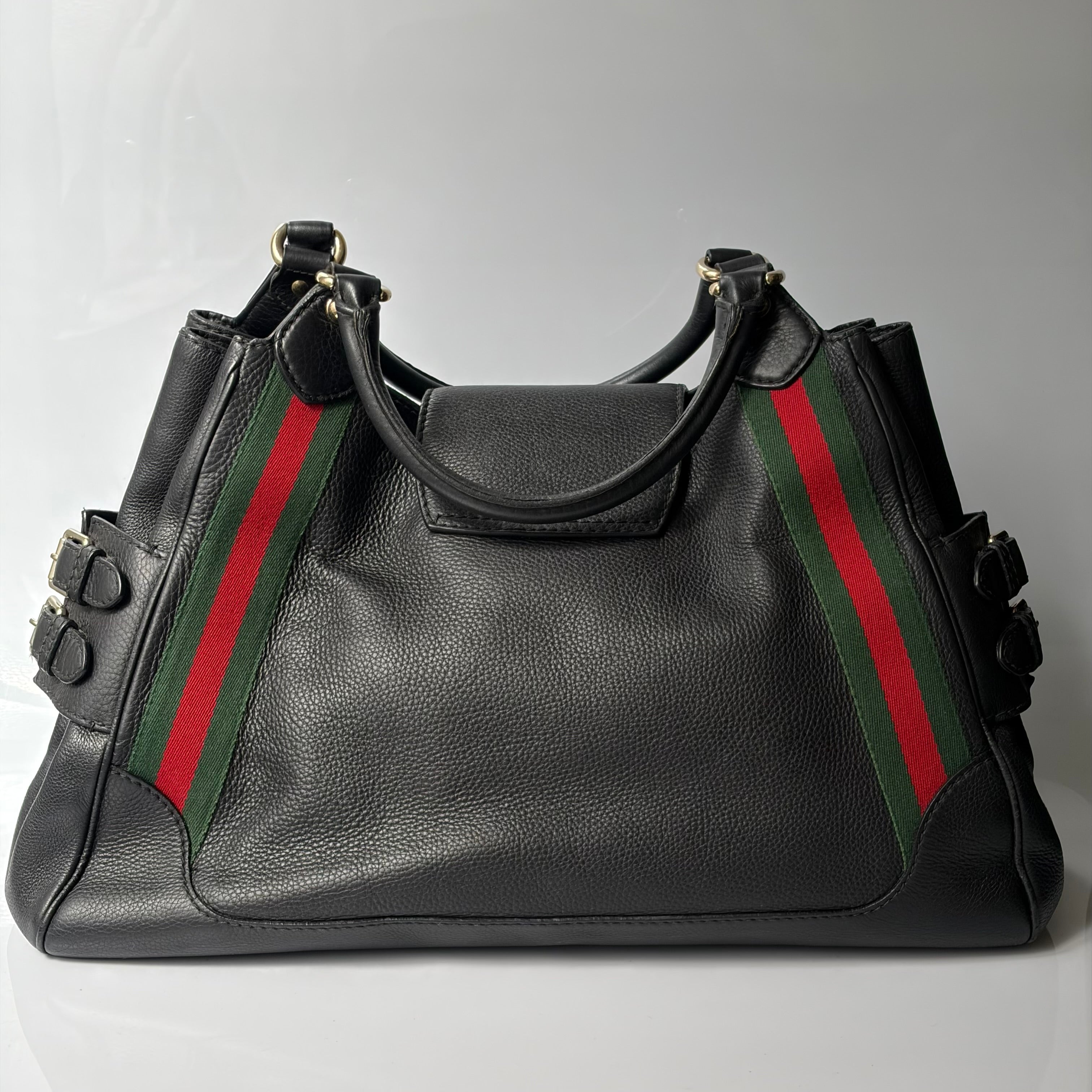 Gucci Heritage Stripe Leather Bag