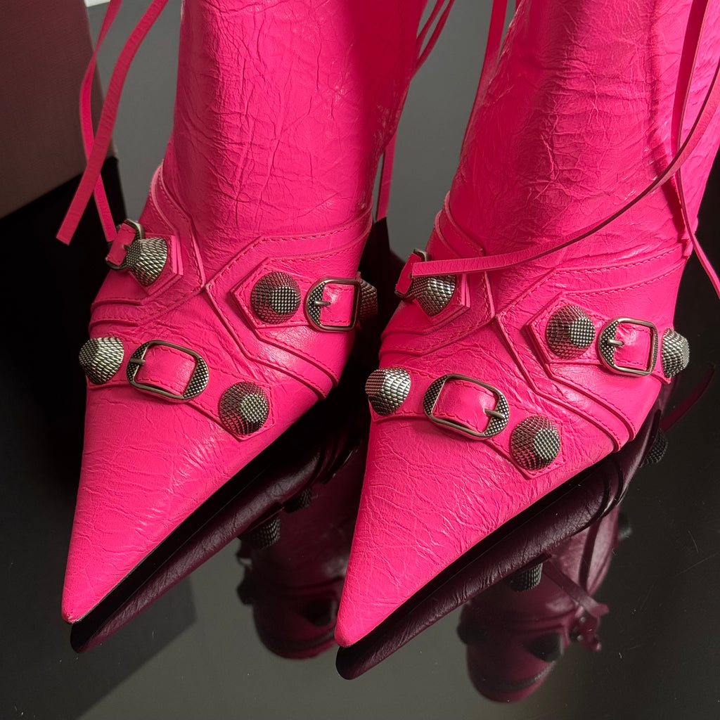 Balenciaga Cagole Pink Boots