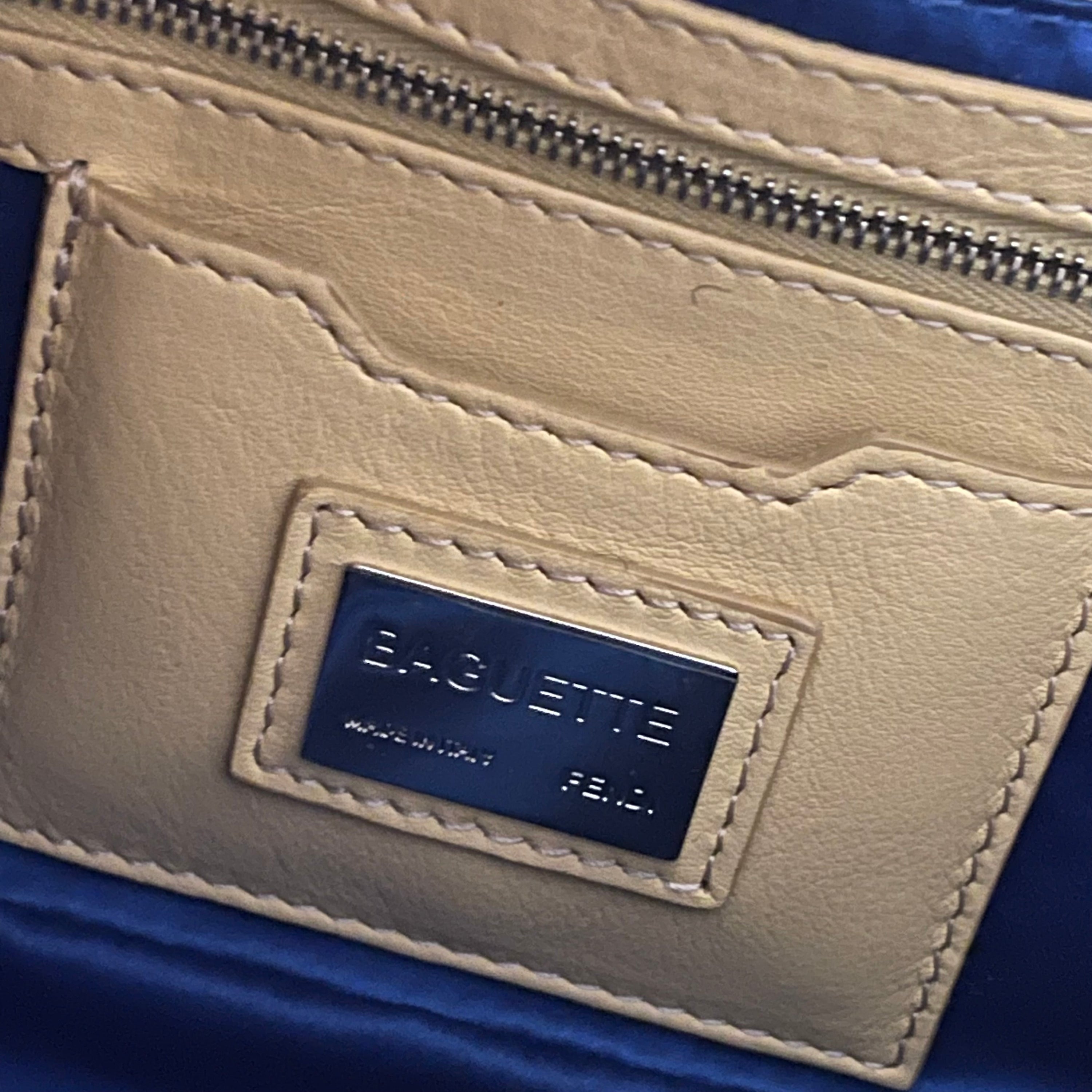 Fendi Yellow Crystal Embellished Baguette