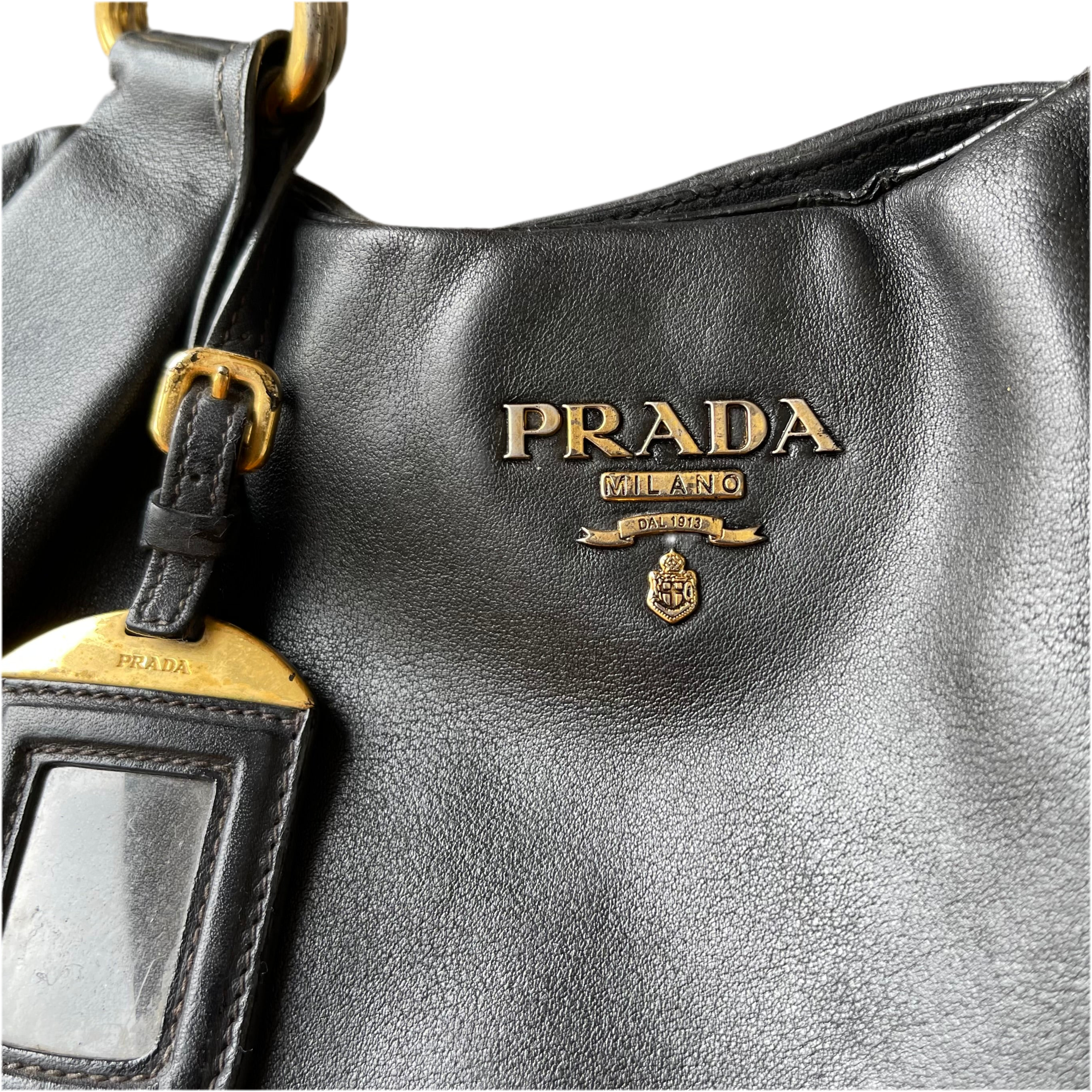 Prada Leather Shopper Bag