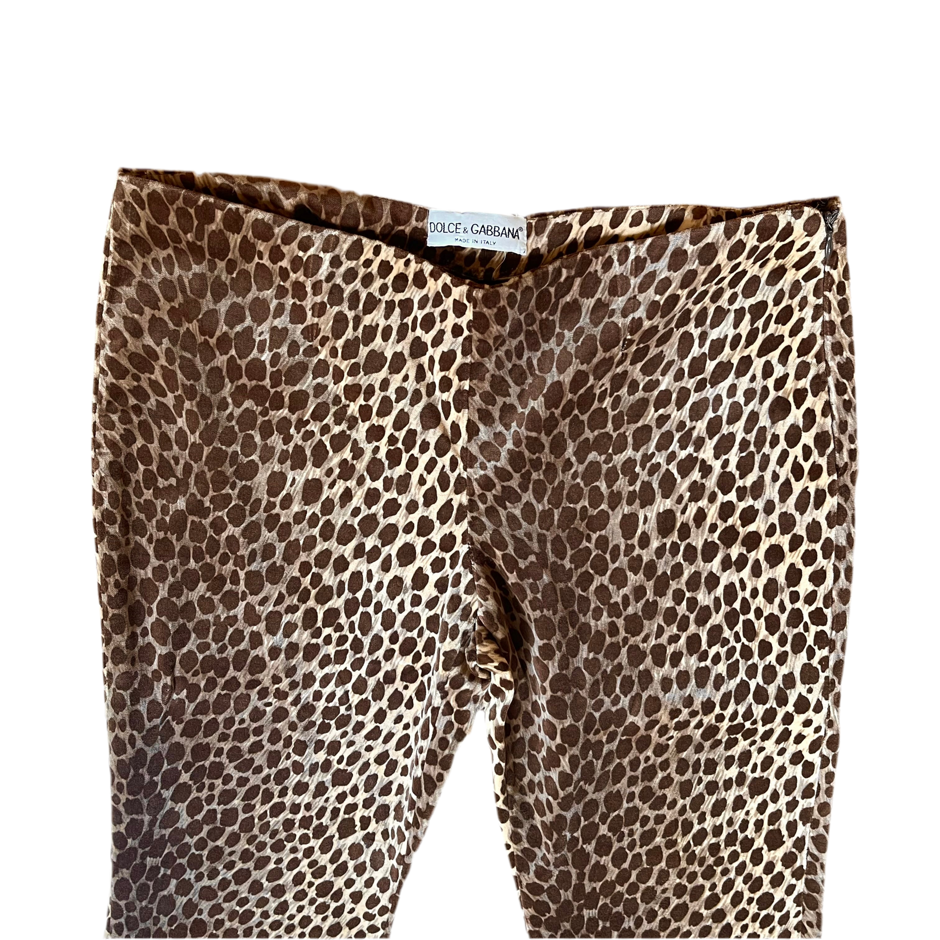 Dolce & Gabbana Animal Print Pants