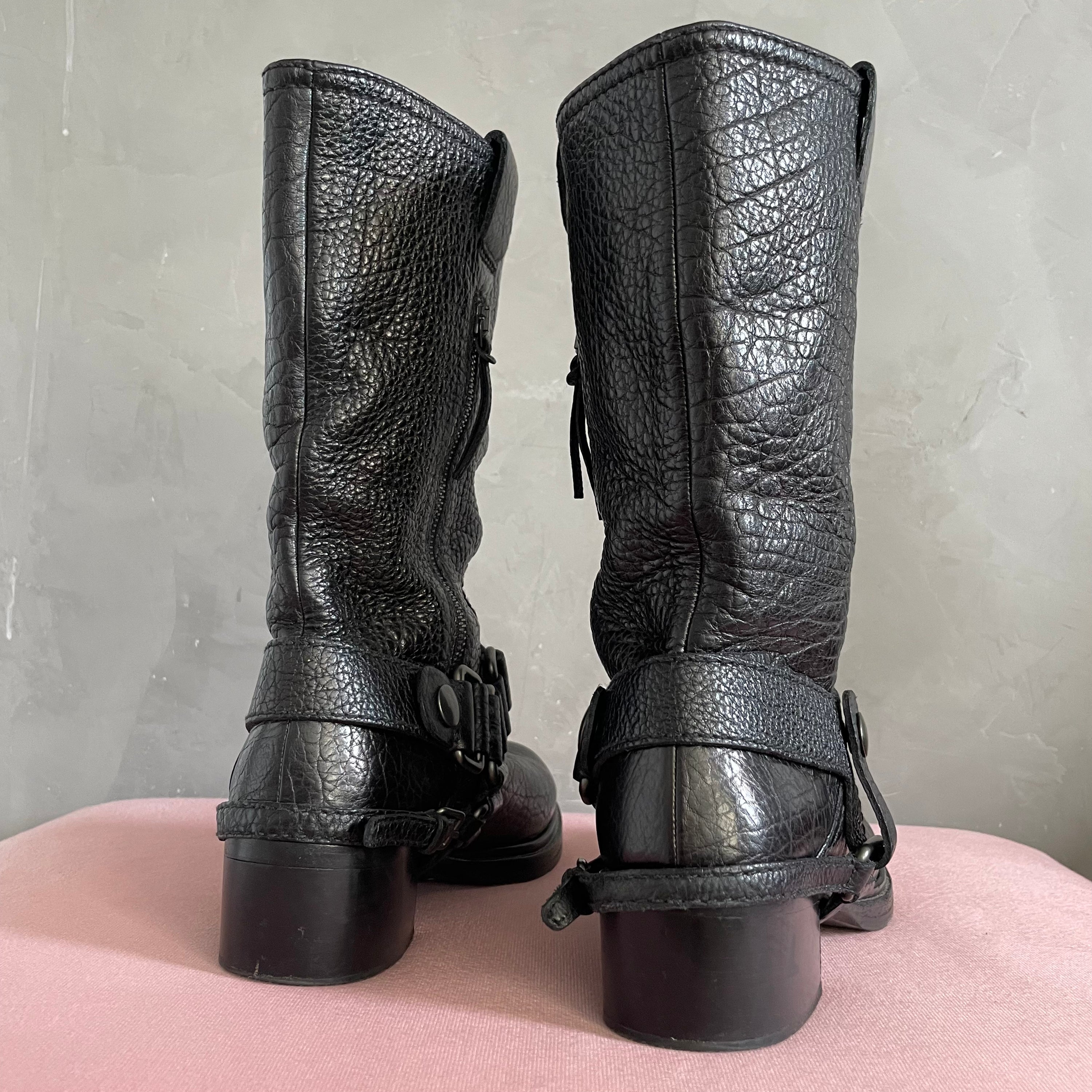 Miu Miu Vintage Biker Boots