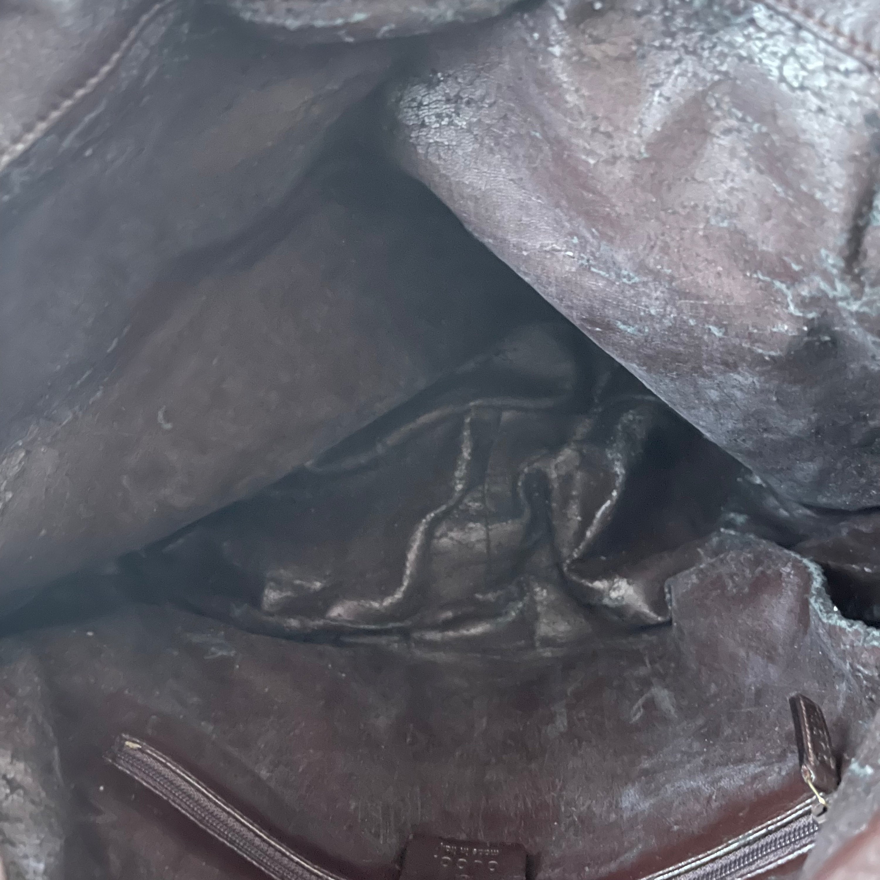 Gucci Bamboo Dark Brown Hobo Shoulder Bag