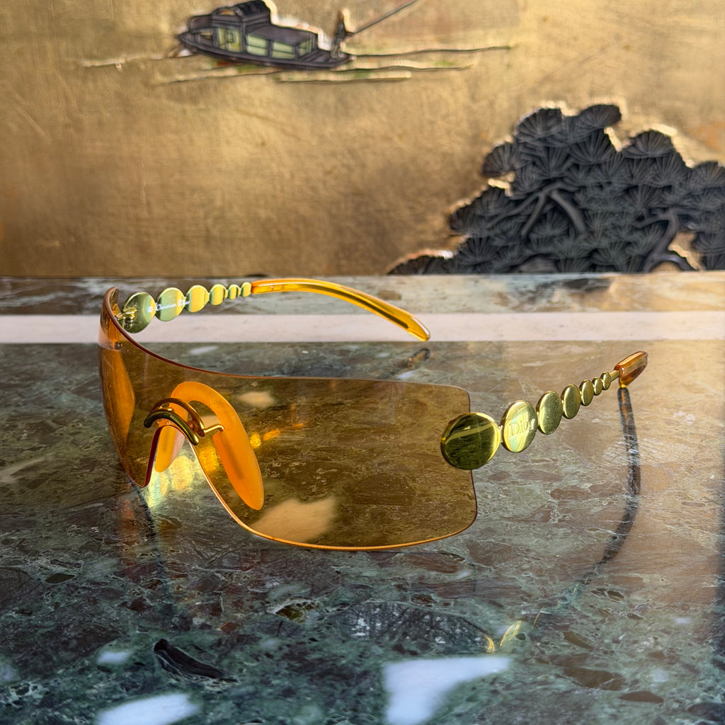 Christian Dior by John Galliano Millenium Yellow Sunglasses