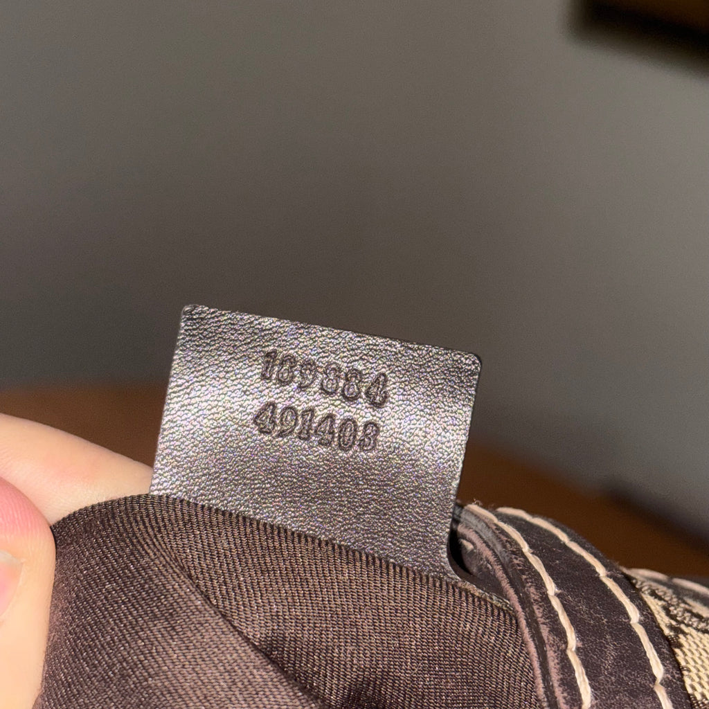 Gucci Monogram Queen Hobo Bag