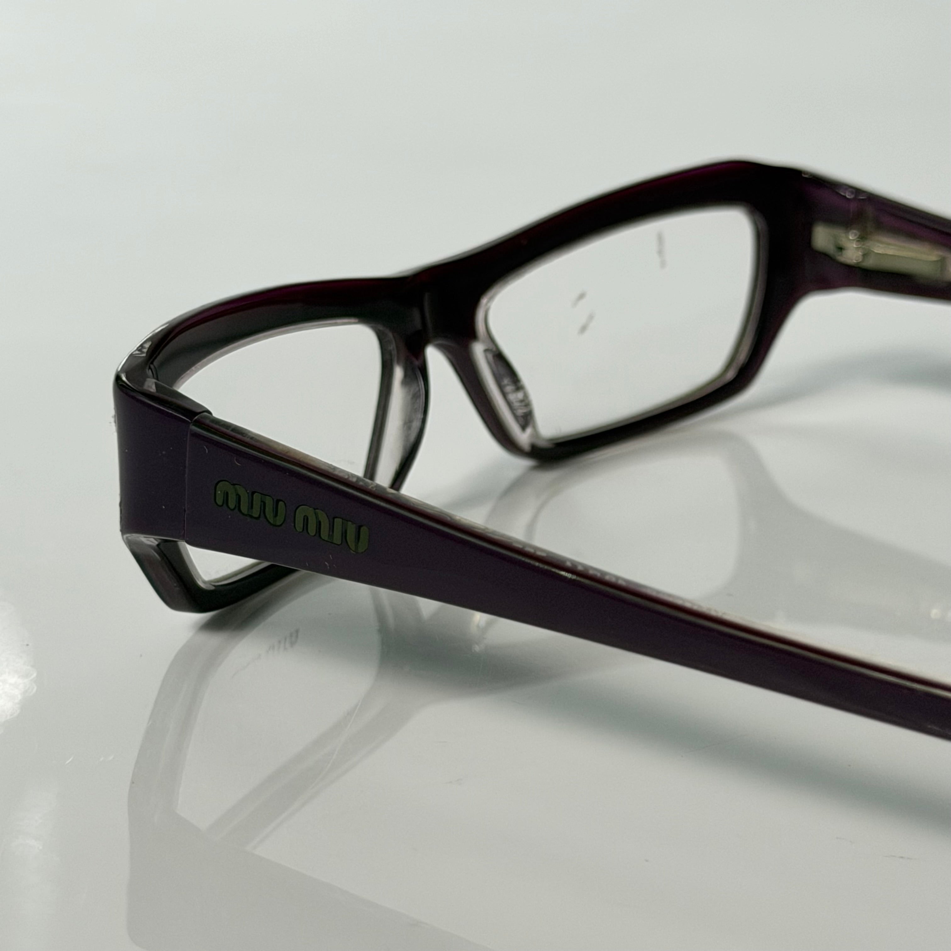 Miu Miu Purple Glasses