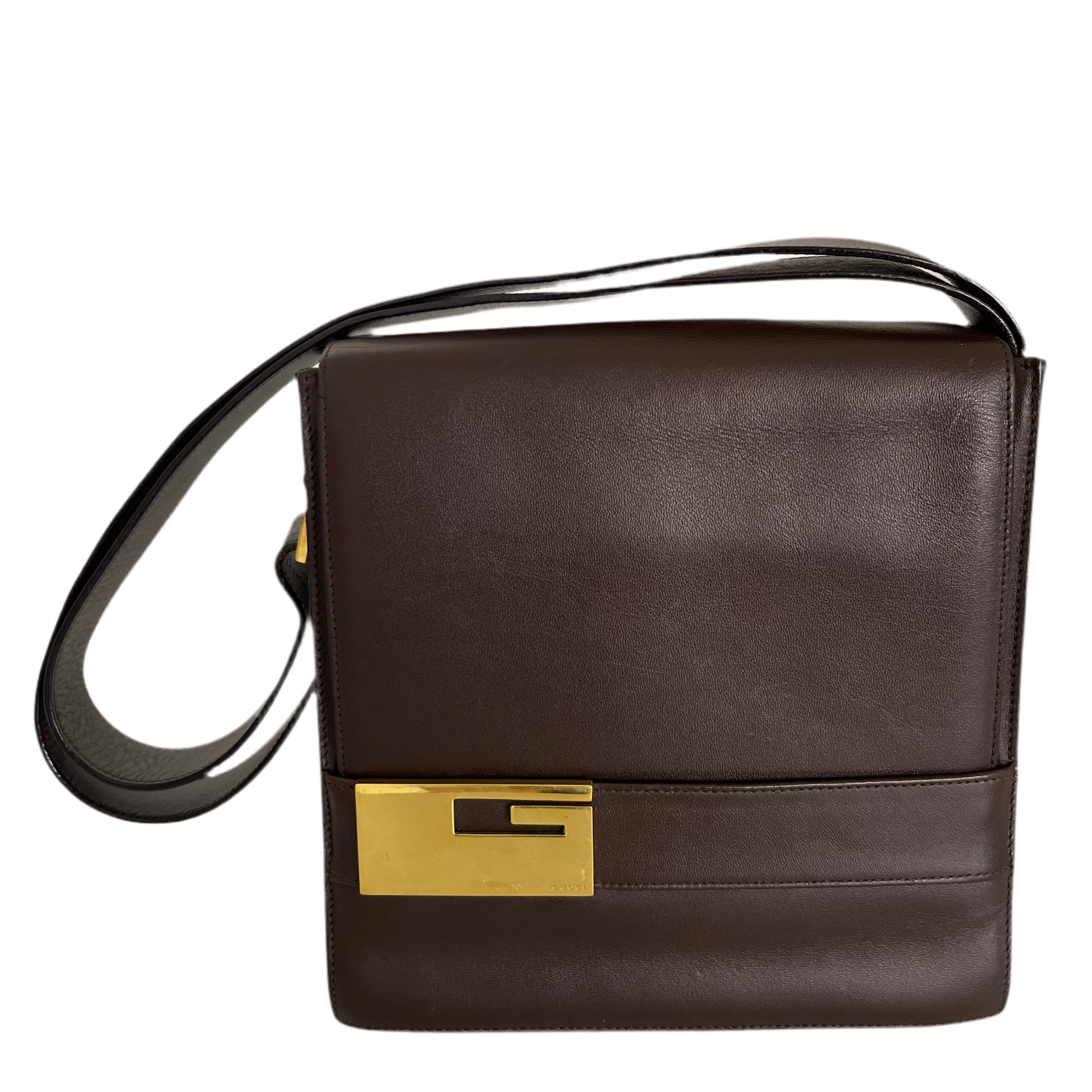 Gucci By Tom Ford Leather Shoulder Bag