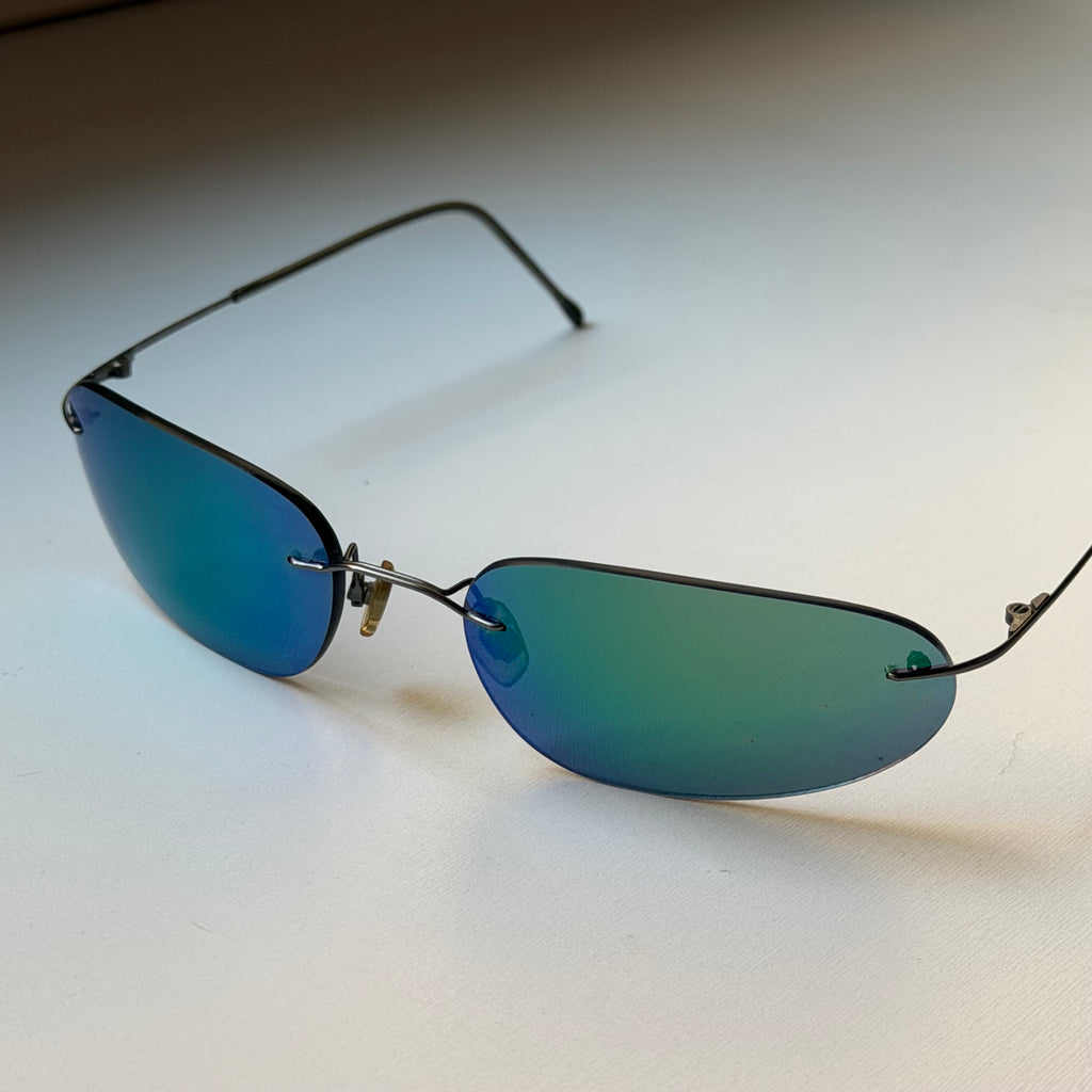 Giorgio Armani Blue Mirrored Sunglasses