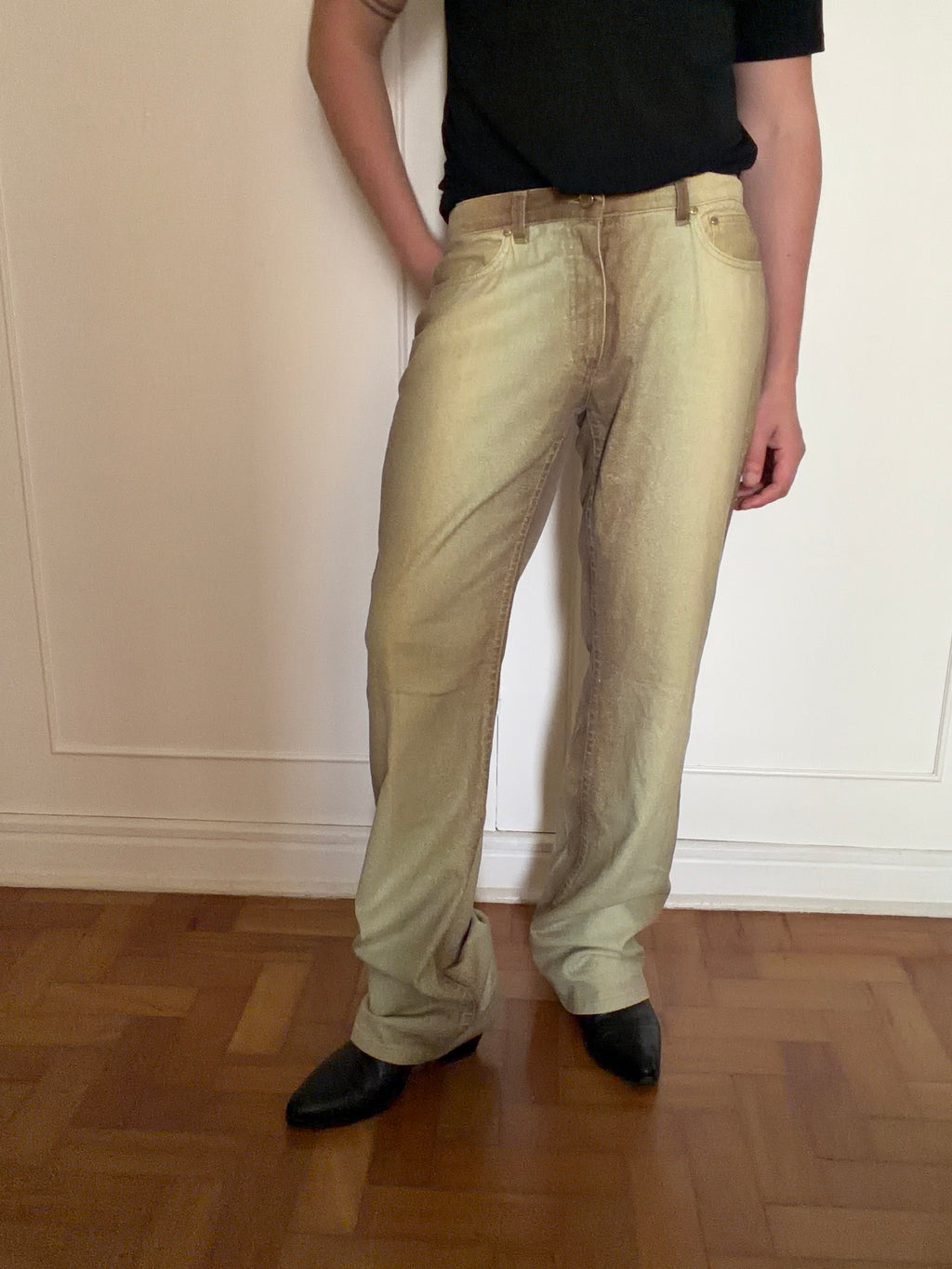 SS2002 Roberto Cavalli Beige Sand Gradient Pants