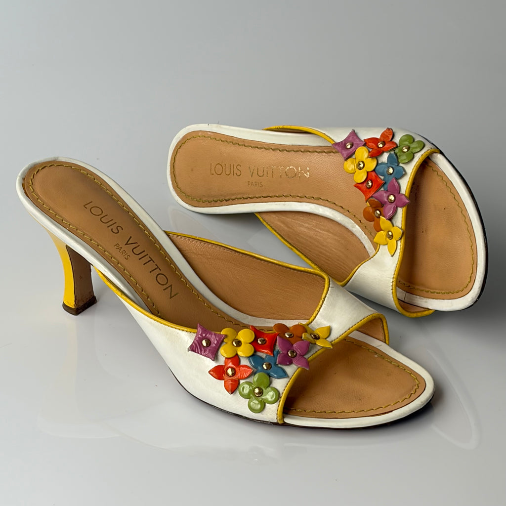 Louis Vuitton Multicolor Floral Heels