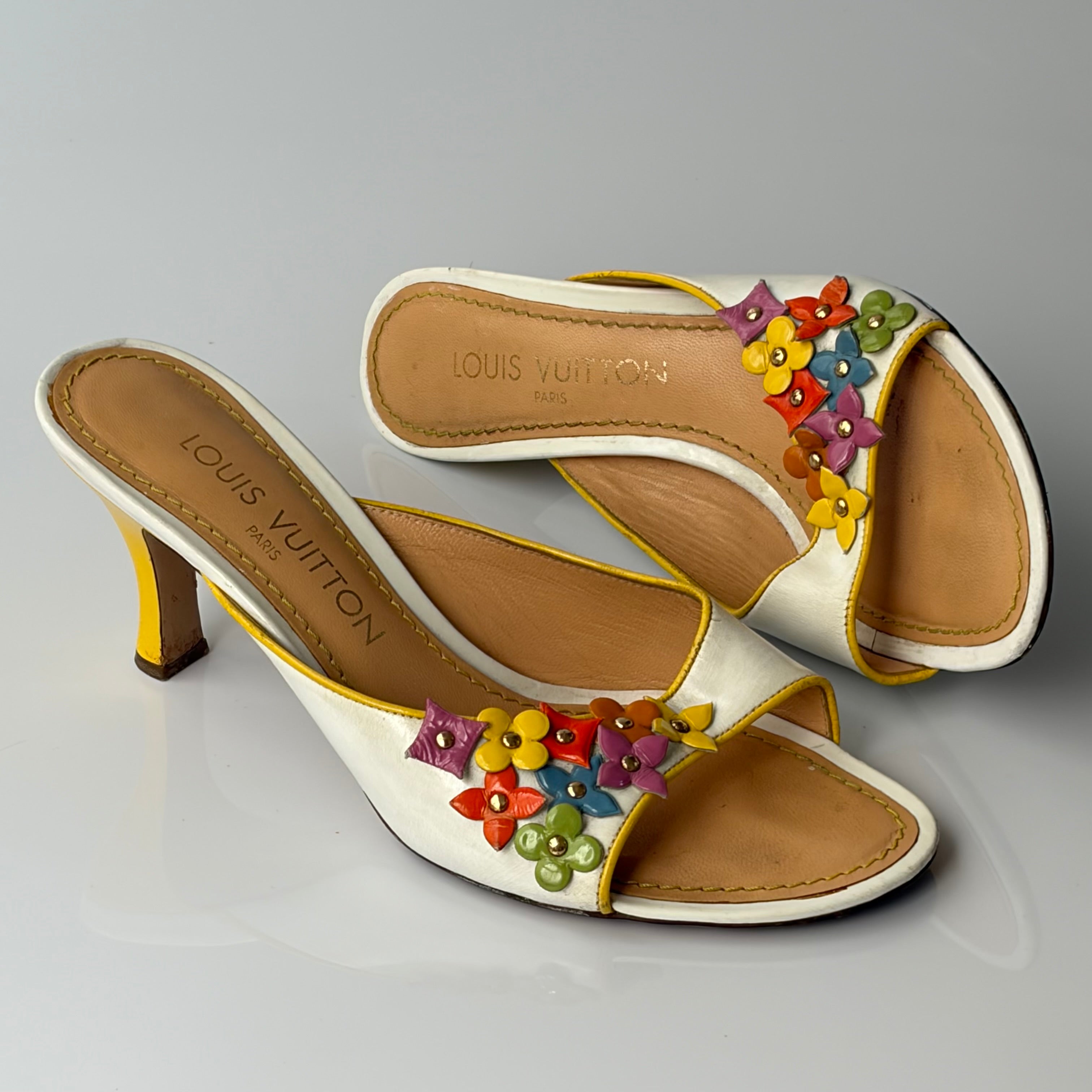 Louis Vuitton Multicolor Floral Heels