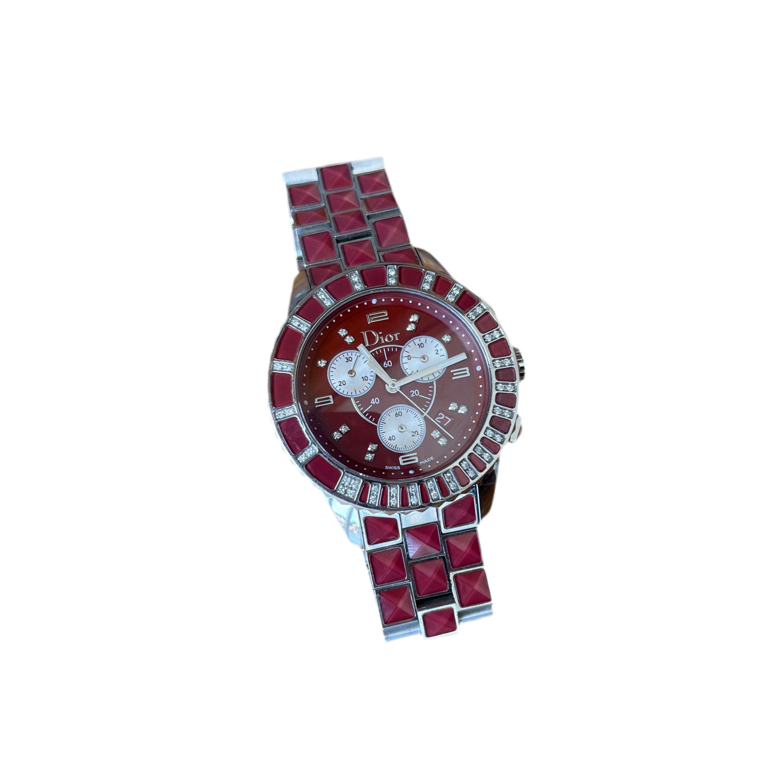 Christian Dior Red Sapphire Christal Watch