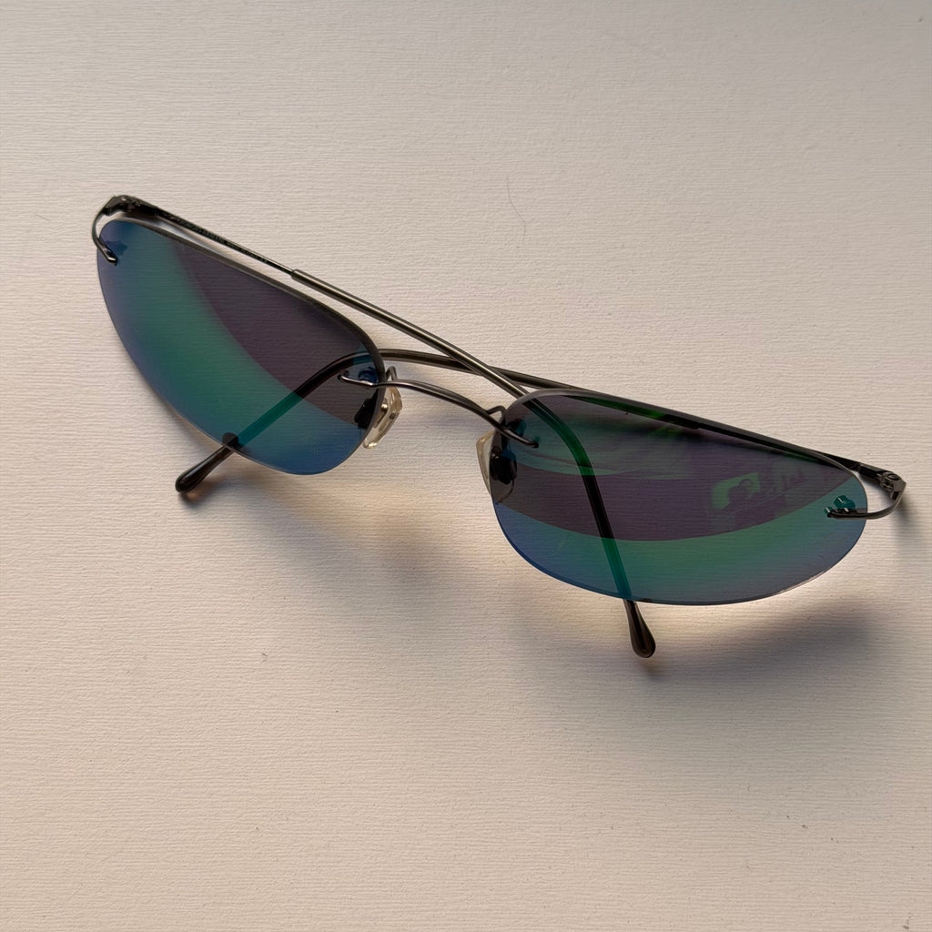 Giorgio Armani Blue Mirrored Sunglasses