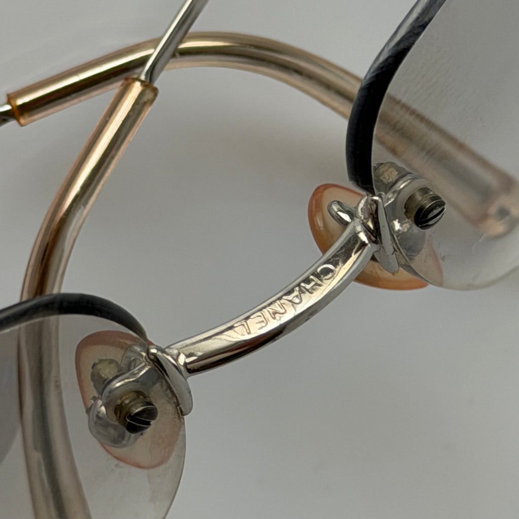 Chanel 2000s Clear Sunglasses