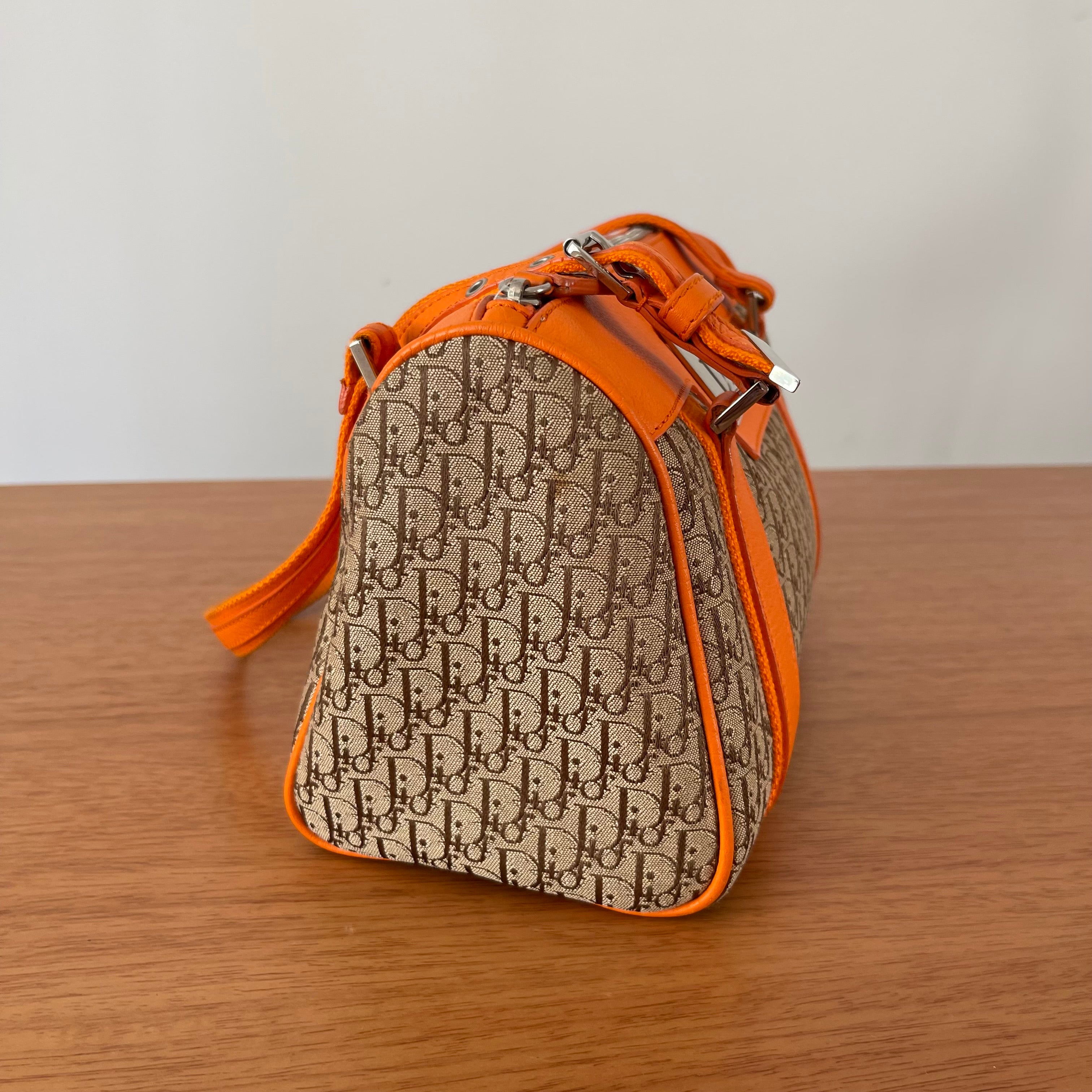 Christian Dior Small Boston Canvas  Diorissimo