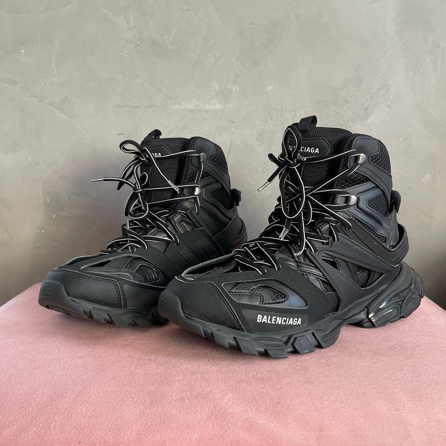 Balenciaga Hi-Top Tracker Sneakers
