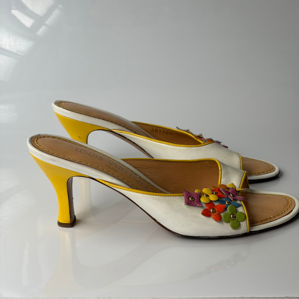 Louis Vuitton Multicolor Floral Heels