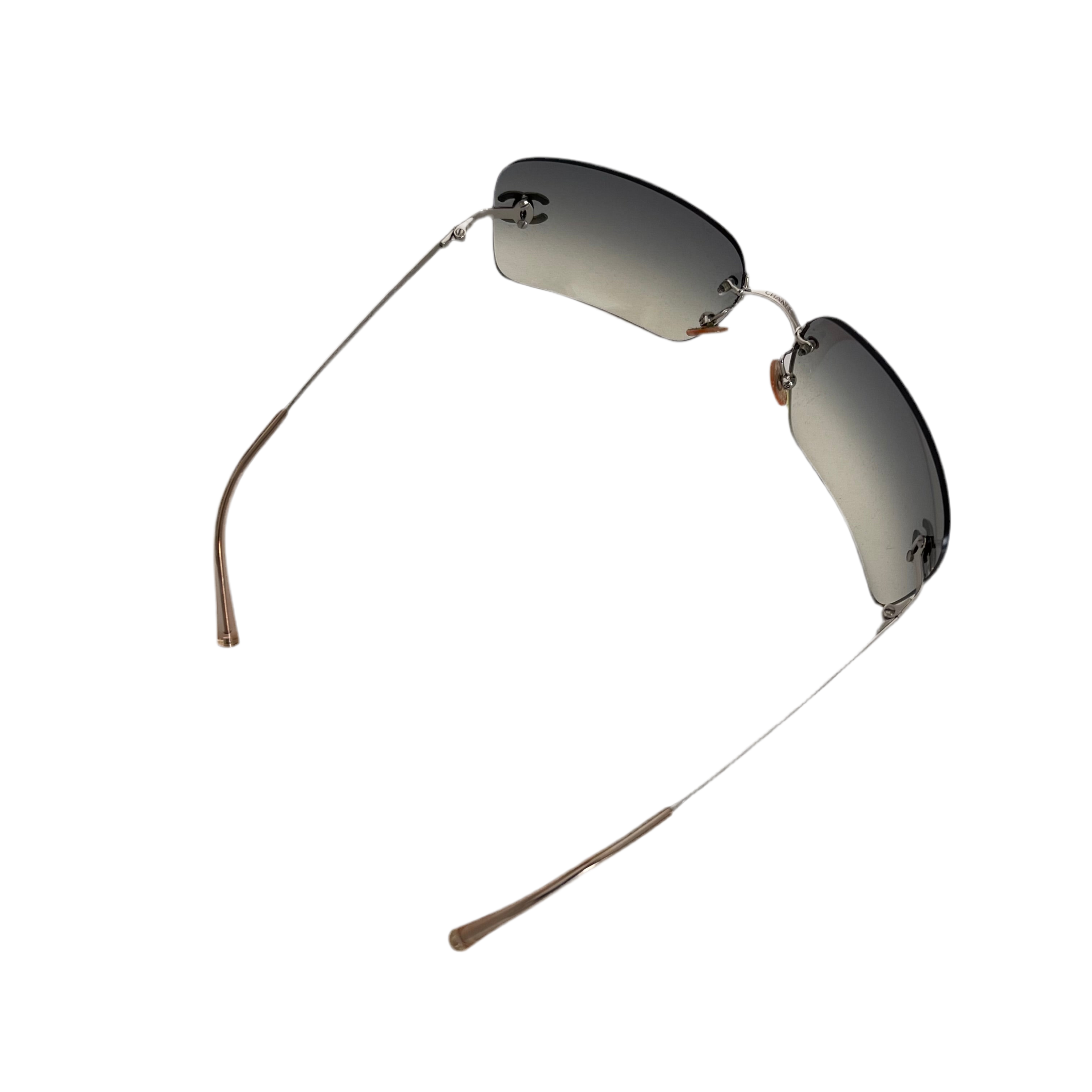 Chanel 4017-D Crystal Logo Sunglasses