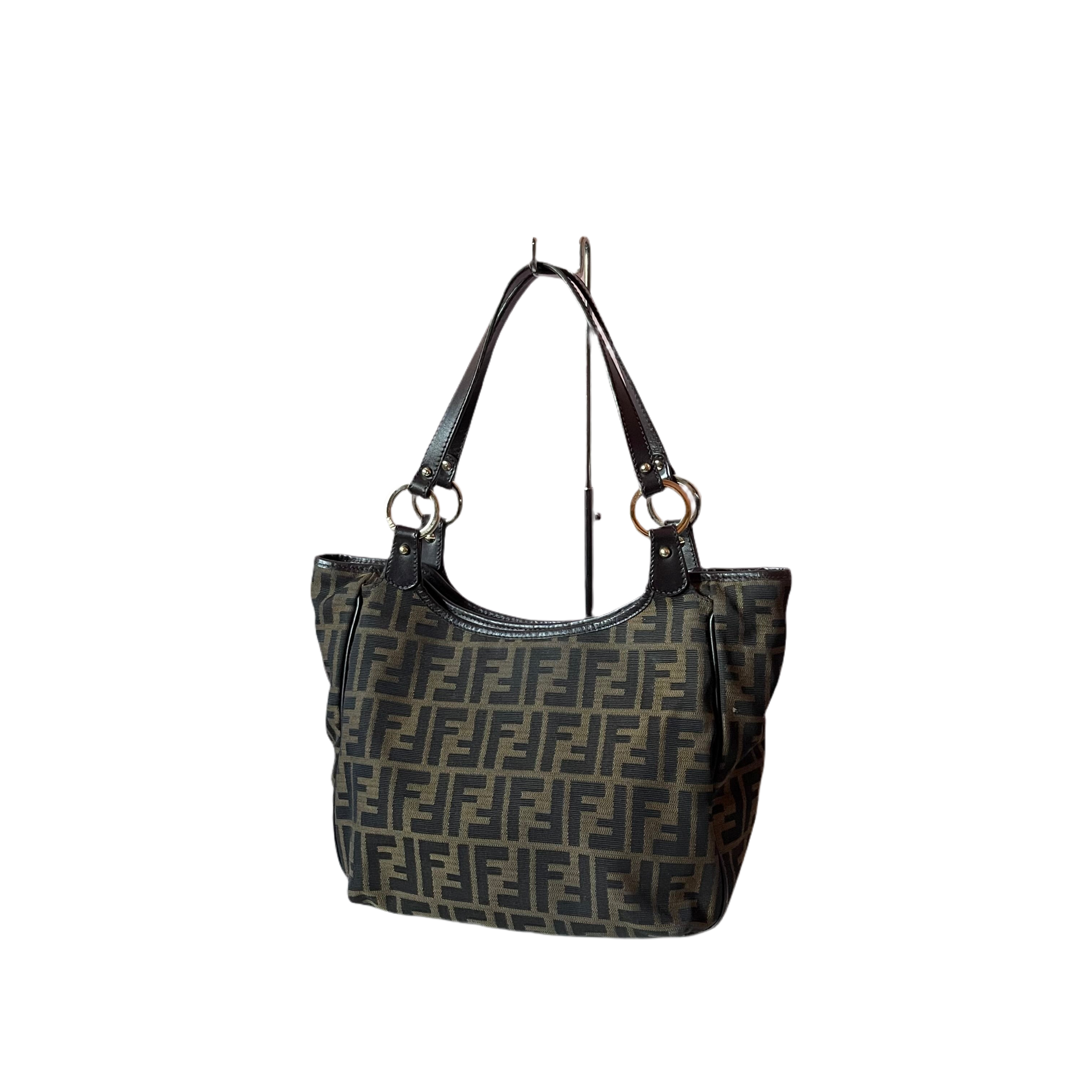 Fendi Zucca Chef Shopping Shoulder Bag