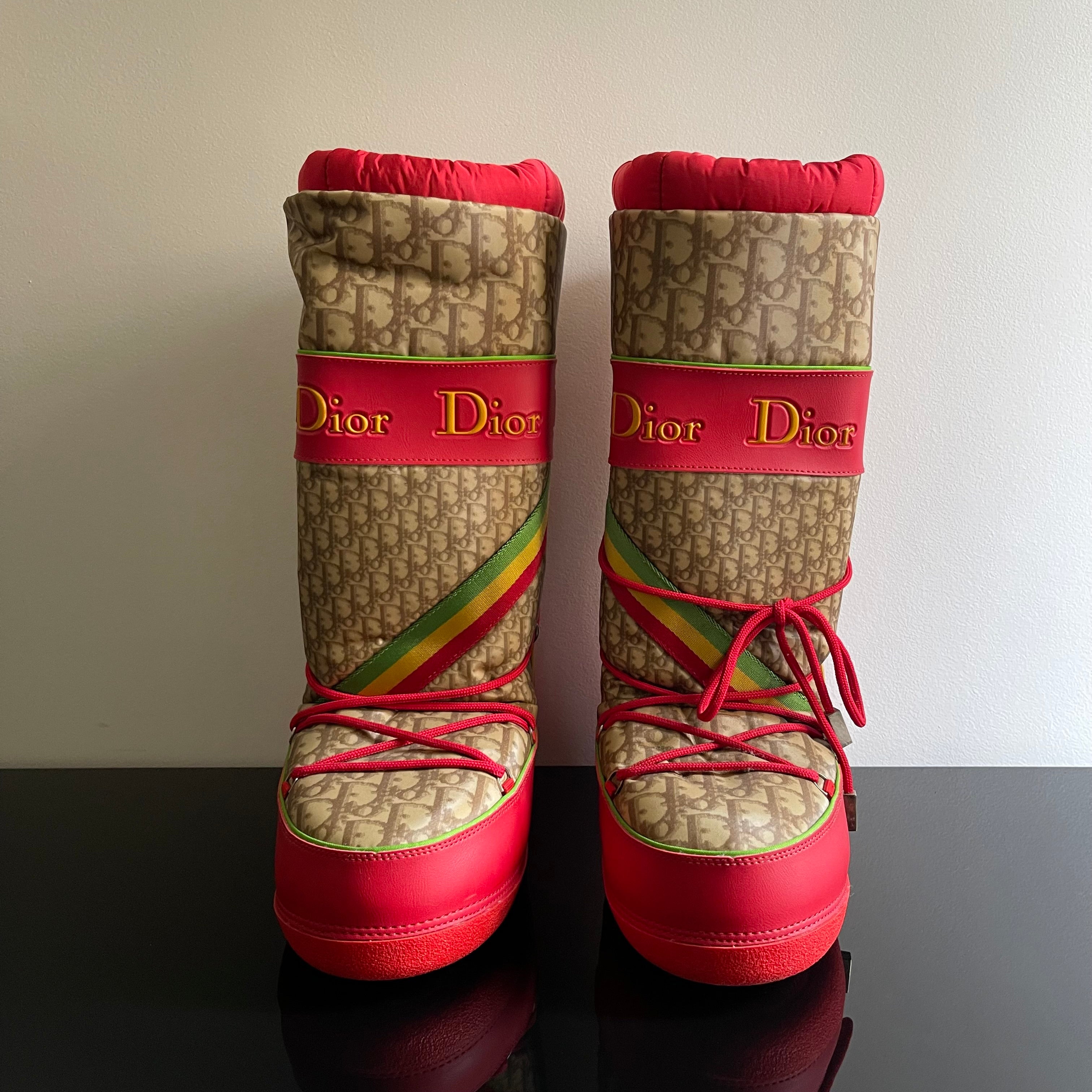 Christian Dior Rasta Diorissimo Moon Boots