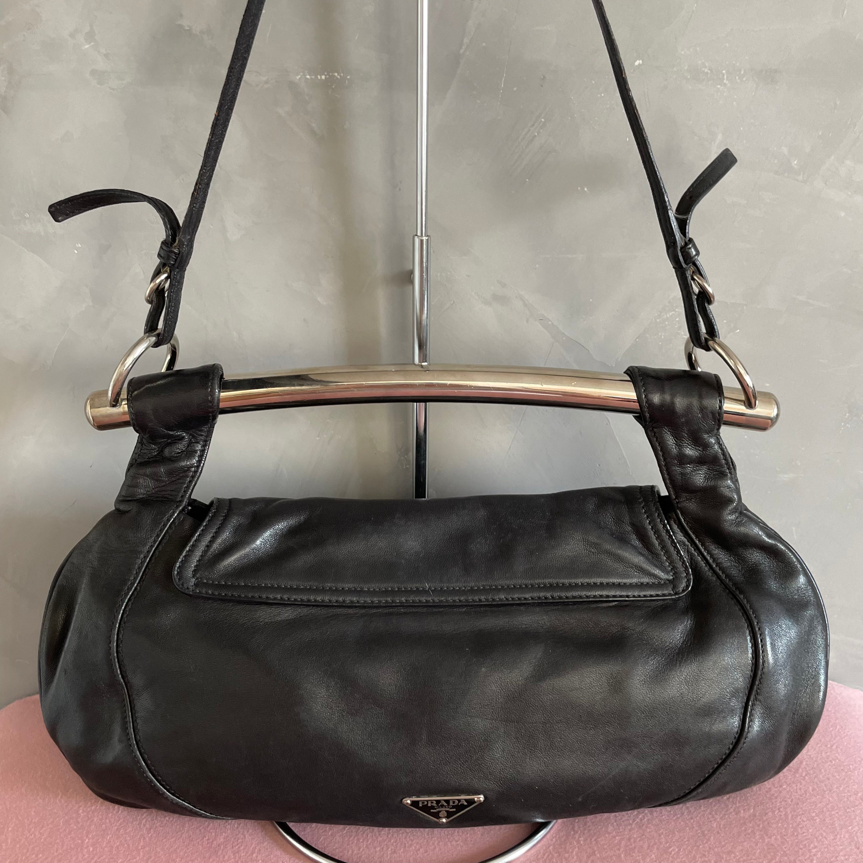 Prada Metal Handle Bag