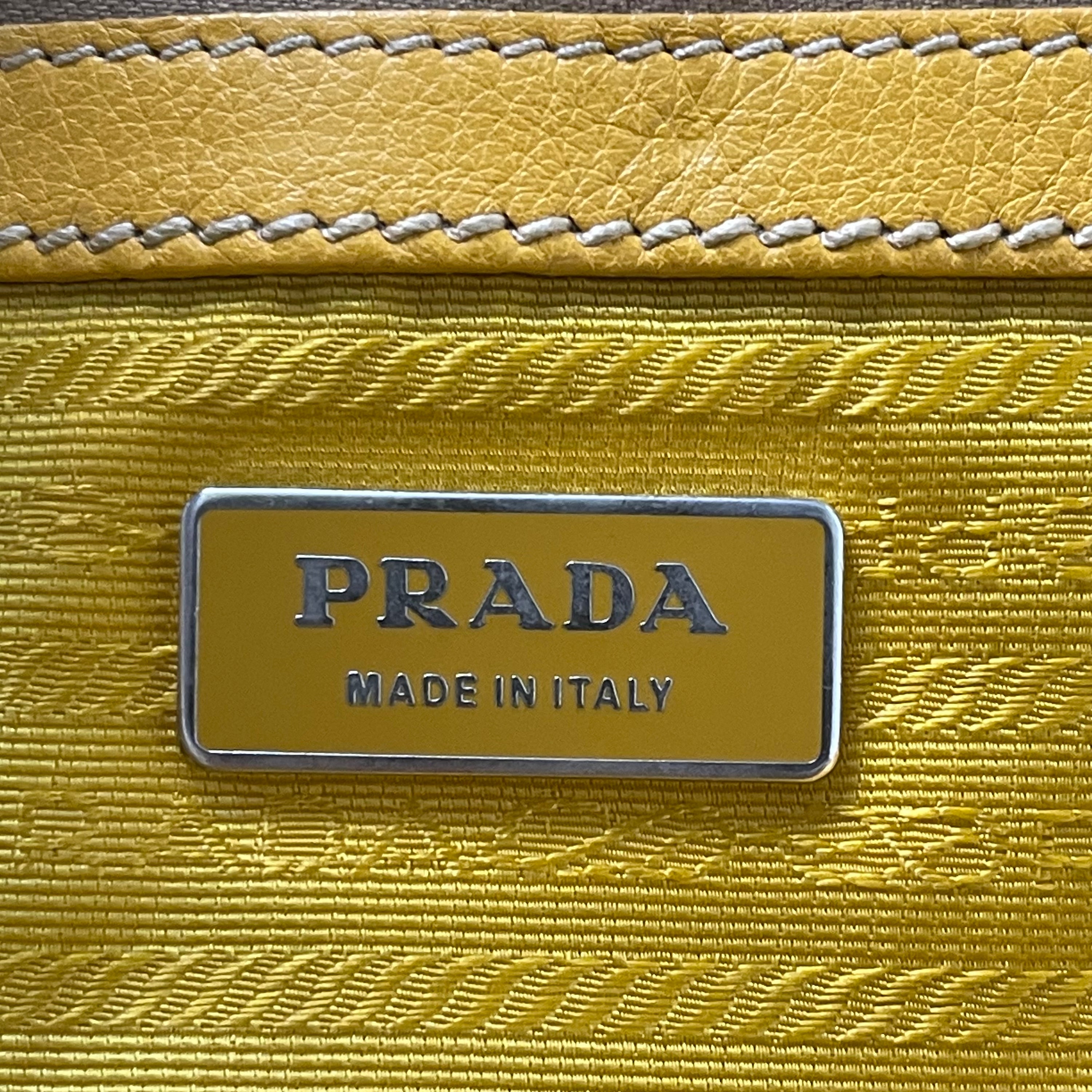 Prada Vitello Daino Leather Skipper Shoulder Bag