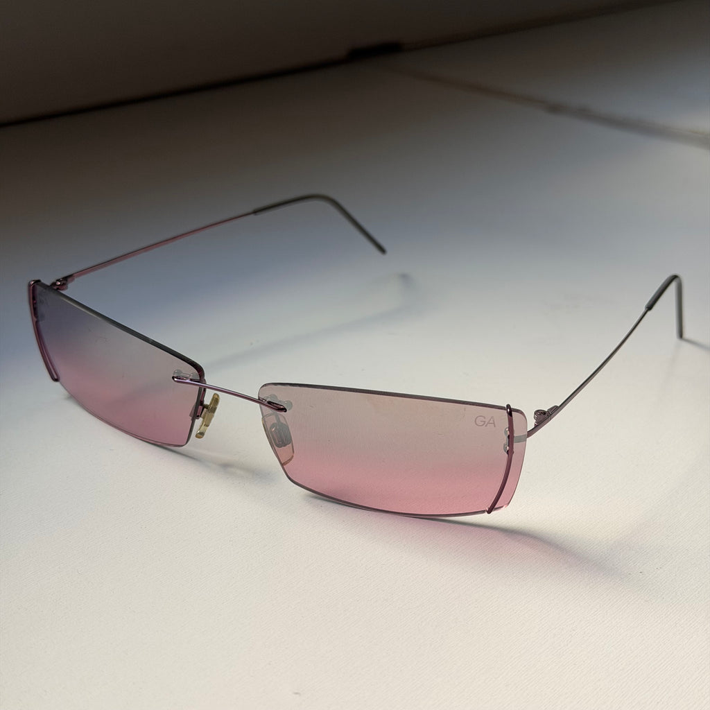 Giorgio Armani Pink Mirrored Sunglasses