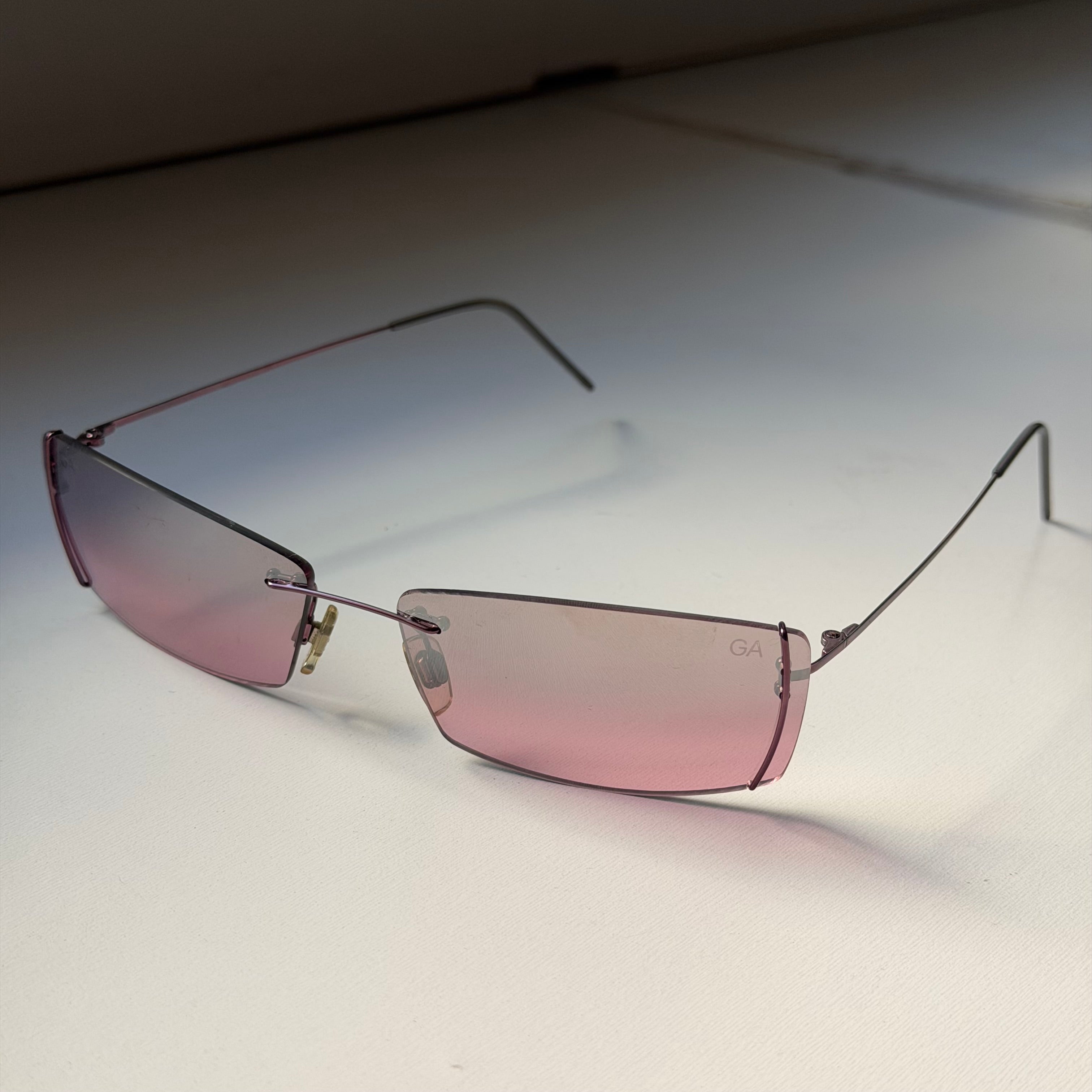 Giorgio Armani Pink Mirrored Sunglasses