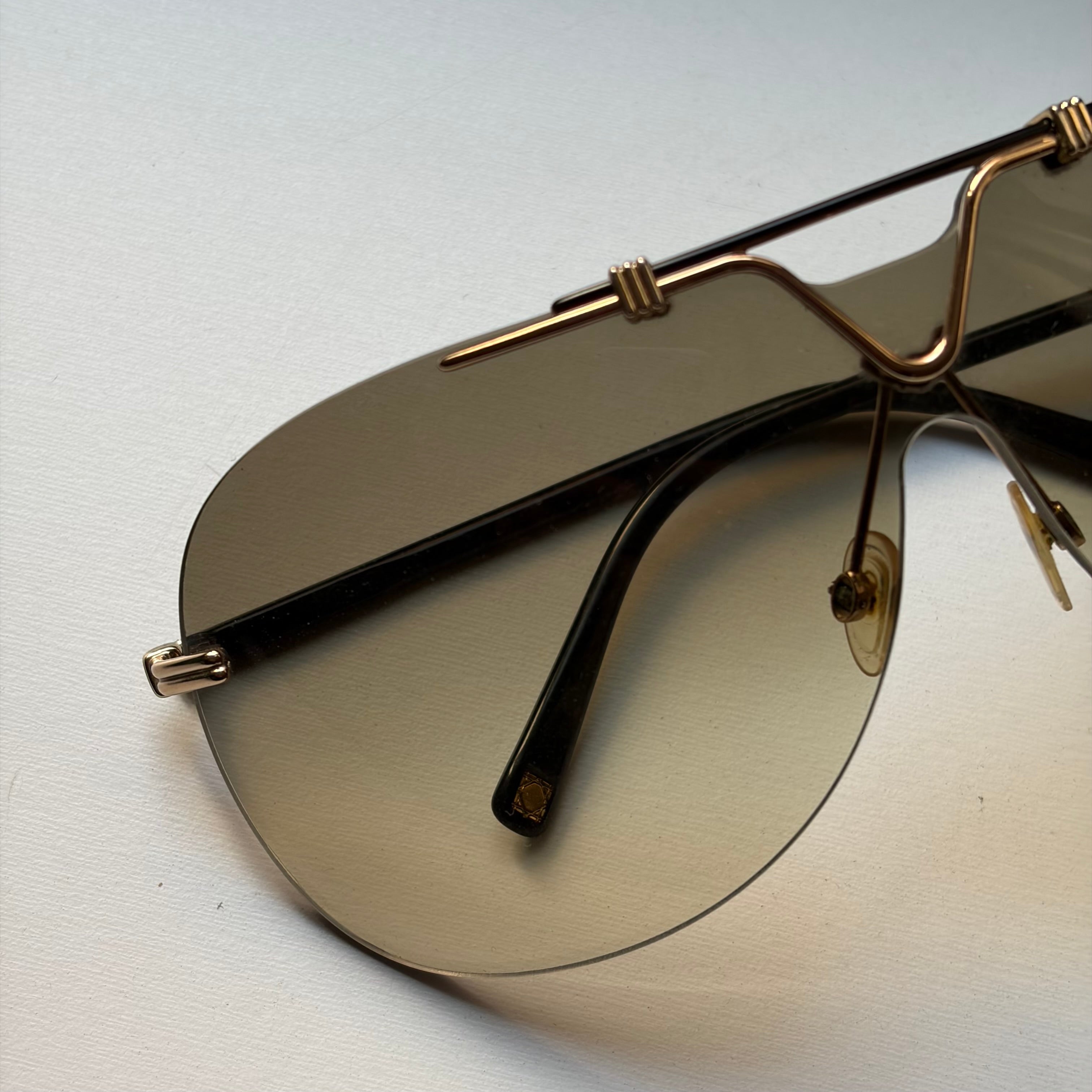 Christian Dior 90s Aviador Mask Sunglasses