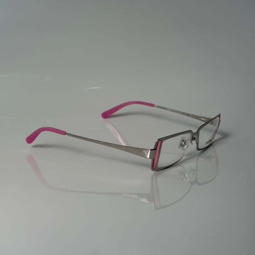 Miu Miu Pink Metal Glasses