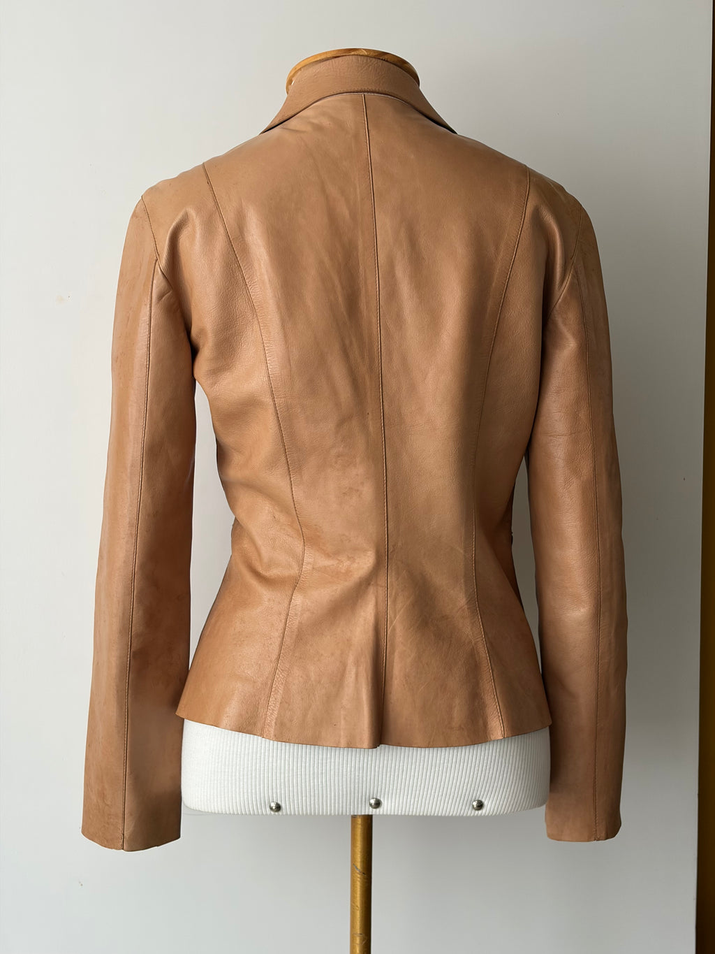 Gucci by Tom Ford Tan Leather Blazer