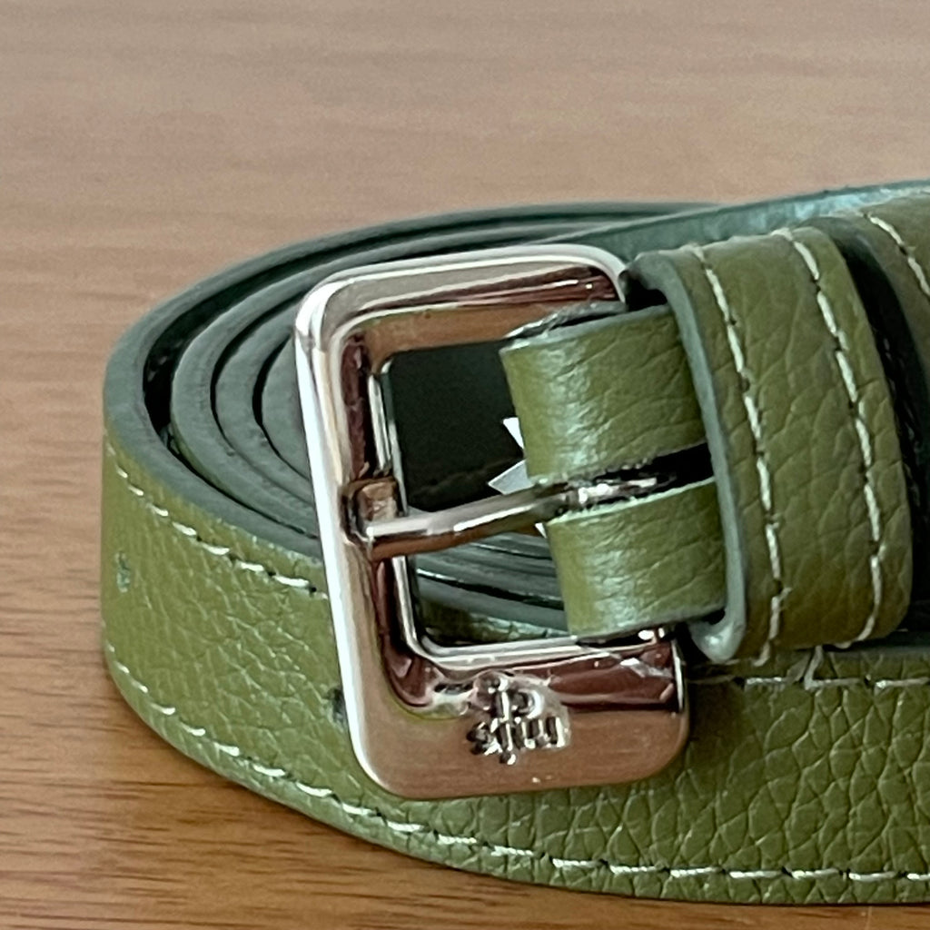 Misci Cinto de Couro Verde Oliva
