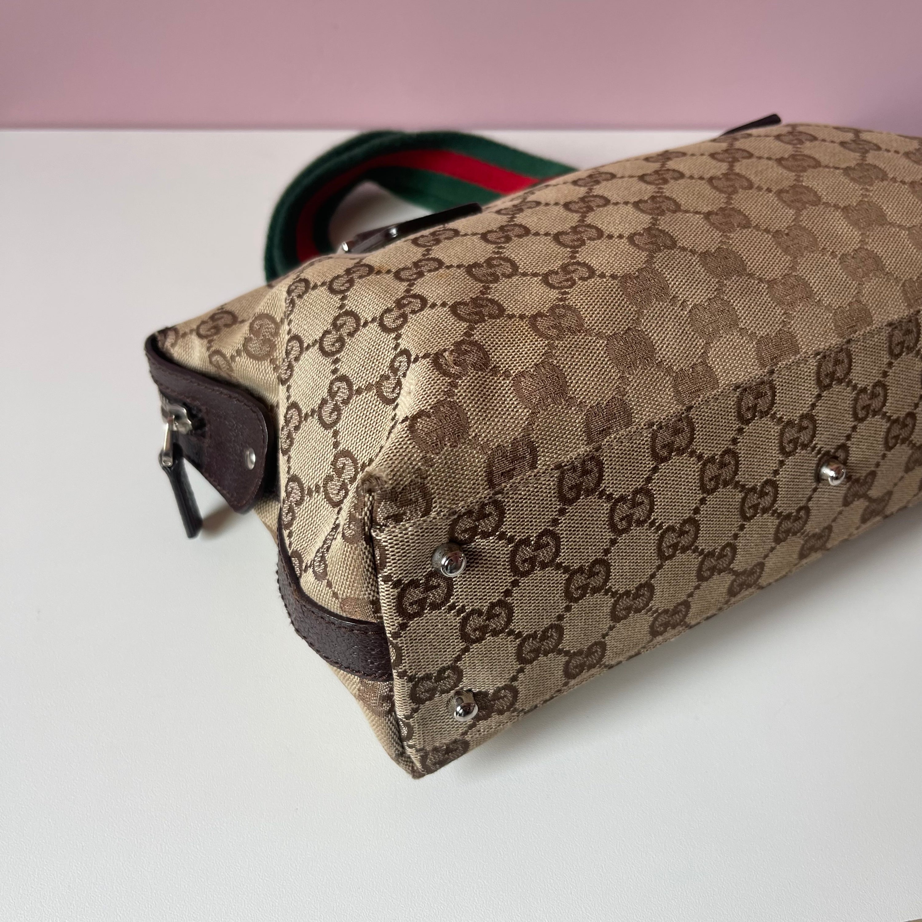 Gucci Sherry Canvas Tote Bag