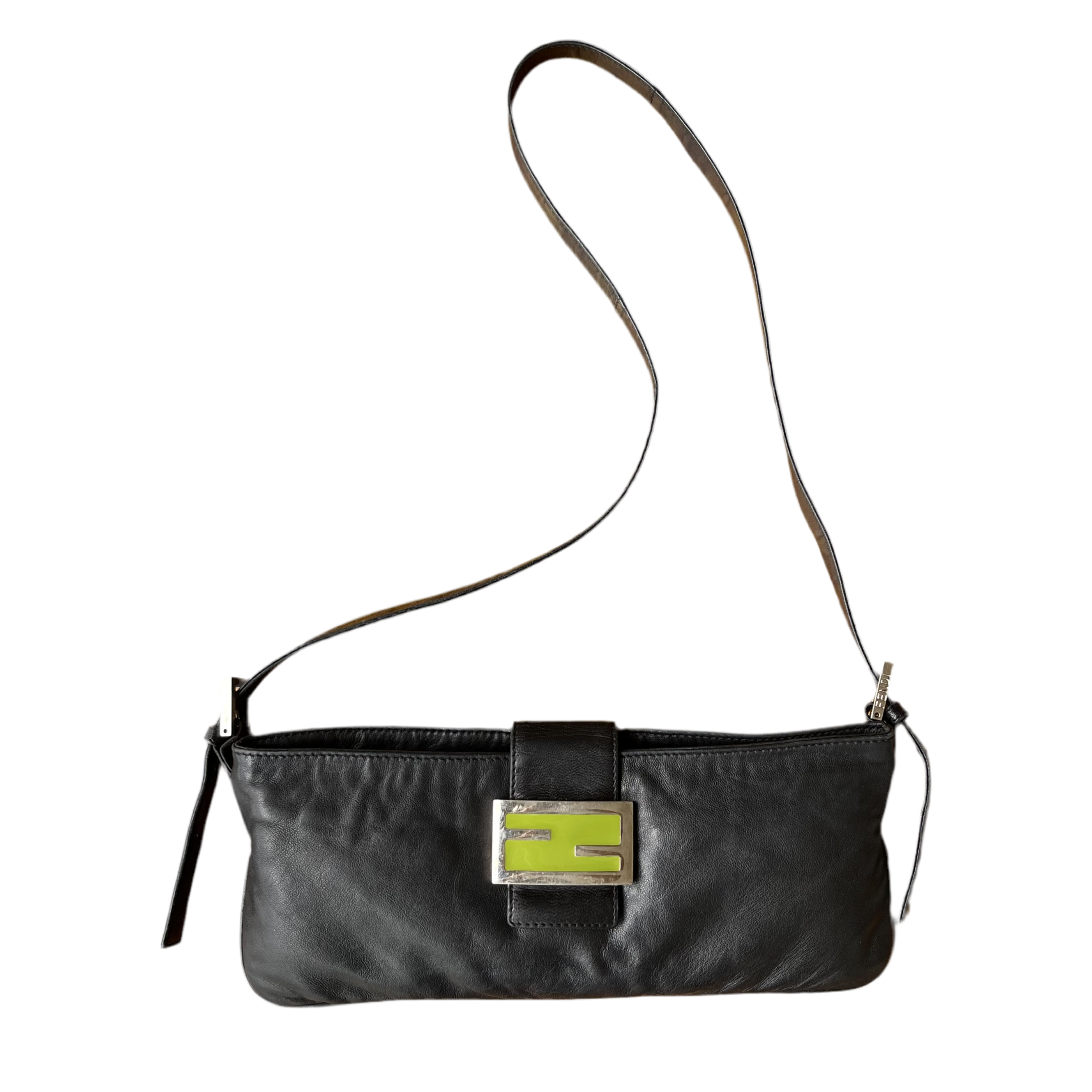 Fendi Black Leather Crossbody Bag