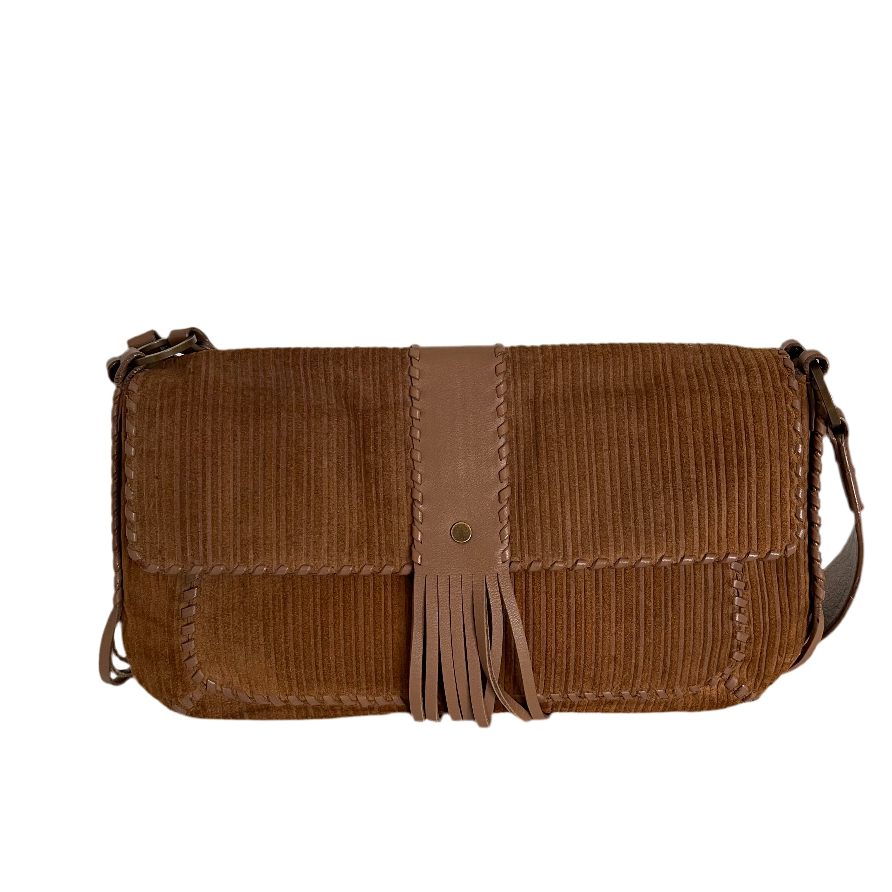 Givenchy Fringe Suede Crossbody Bag