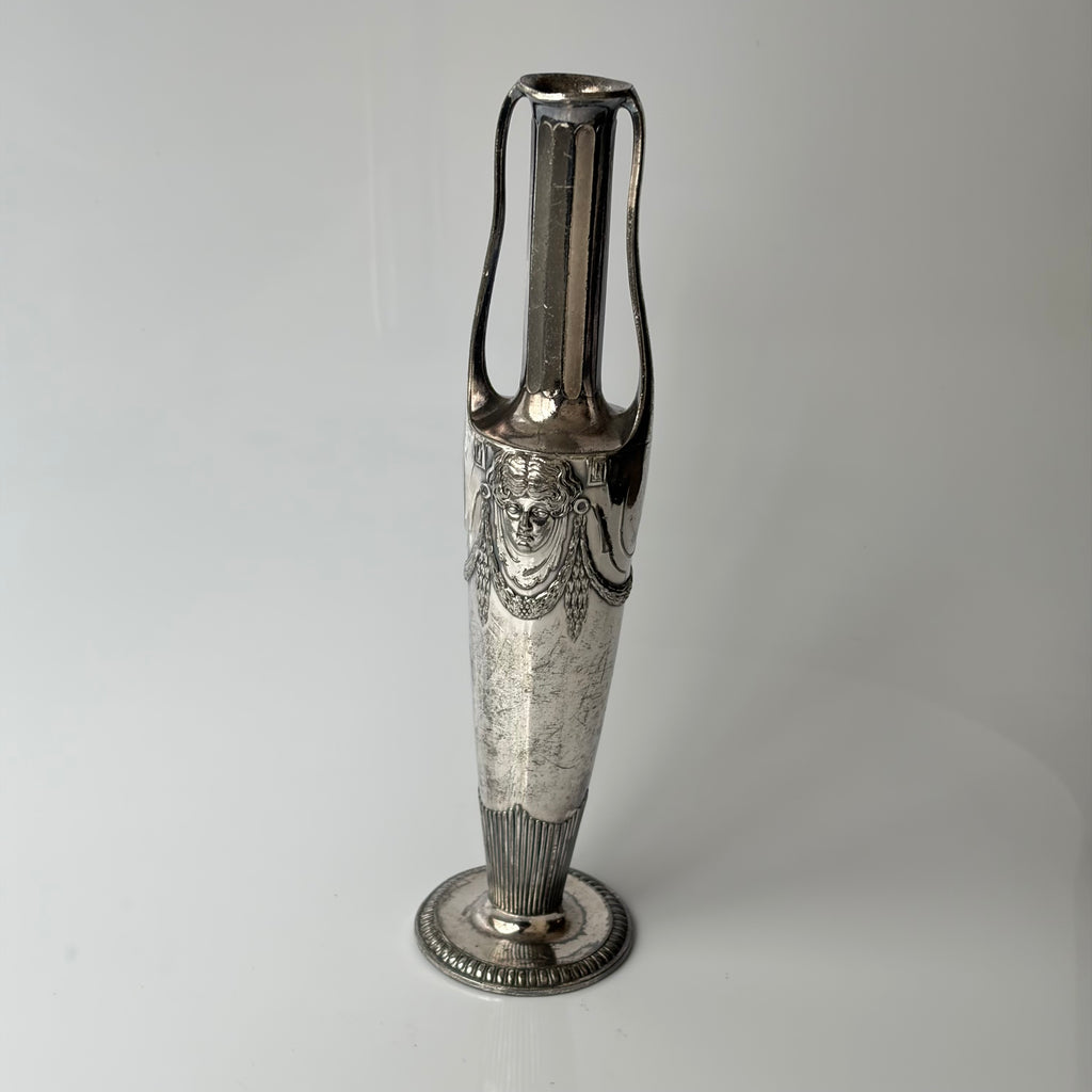 Art Nouveau Pewter Solifleur Vase