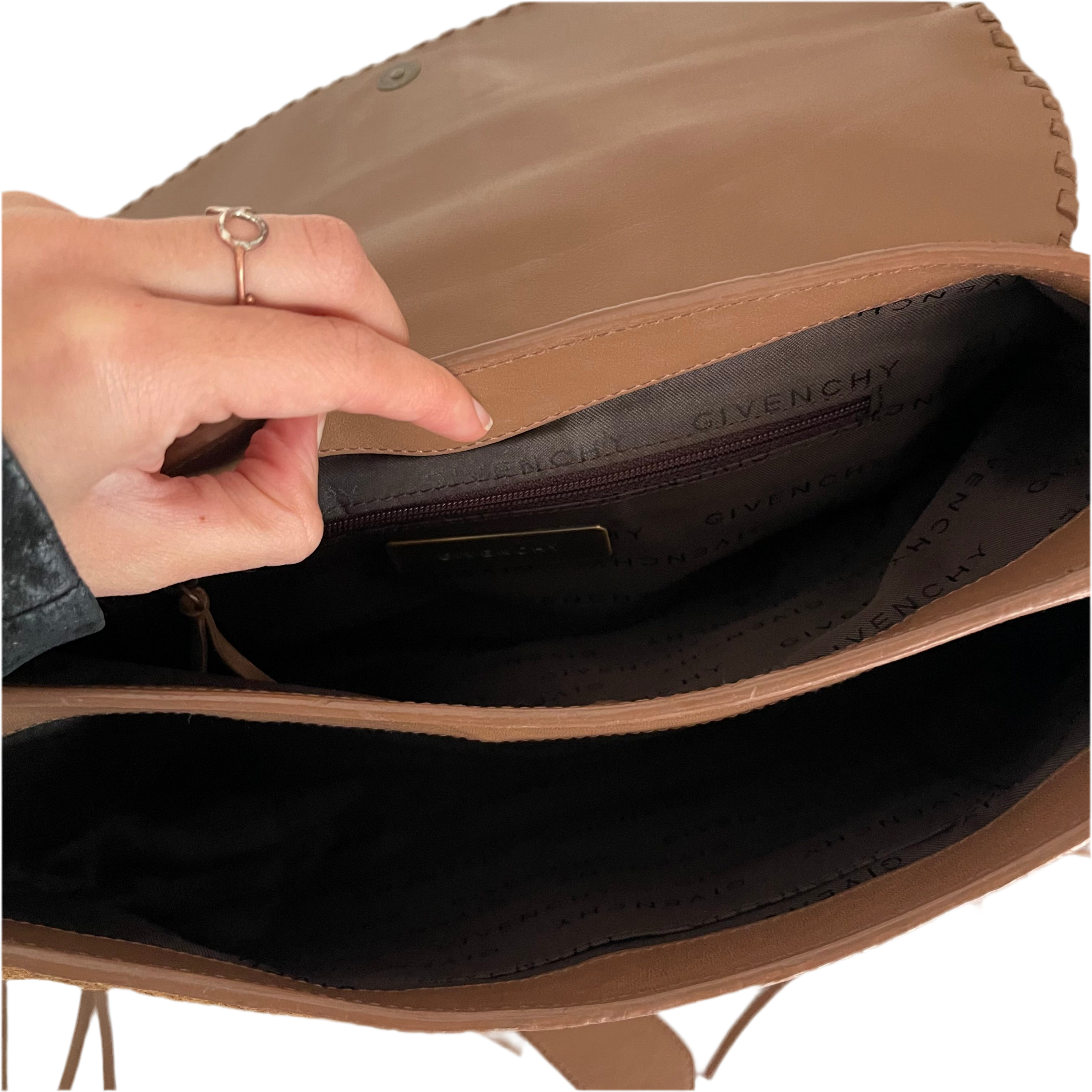 Givenchy Fringe Suede Crossbody Bag