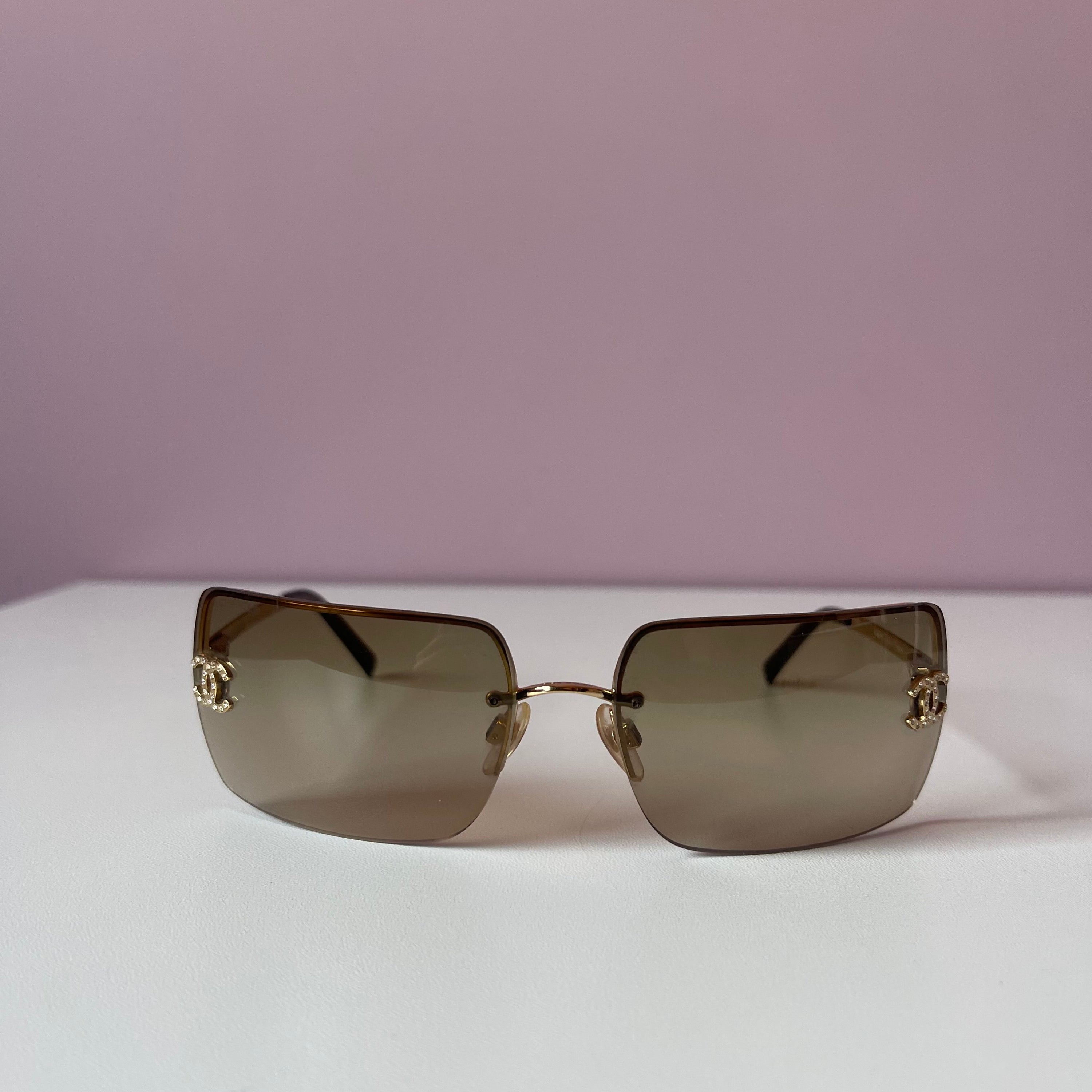 Chanel 4092-B Crystal Logo sunglasses