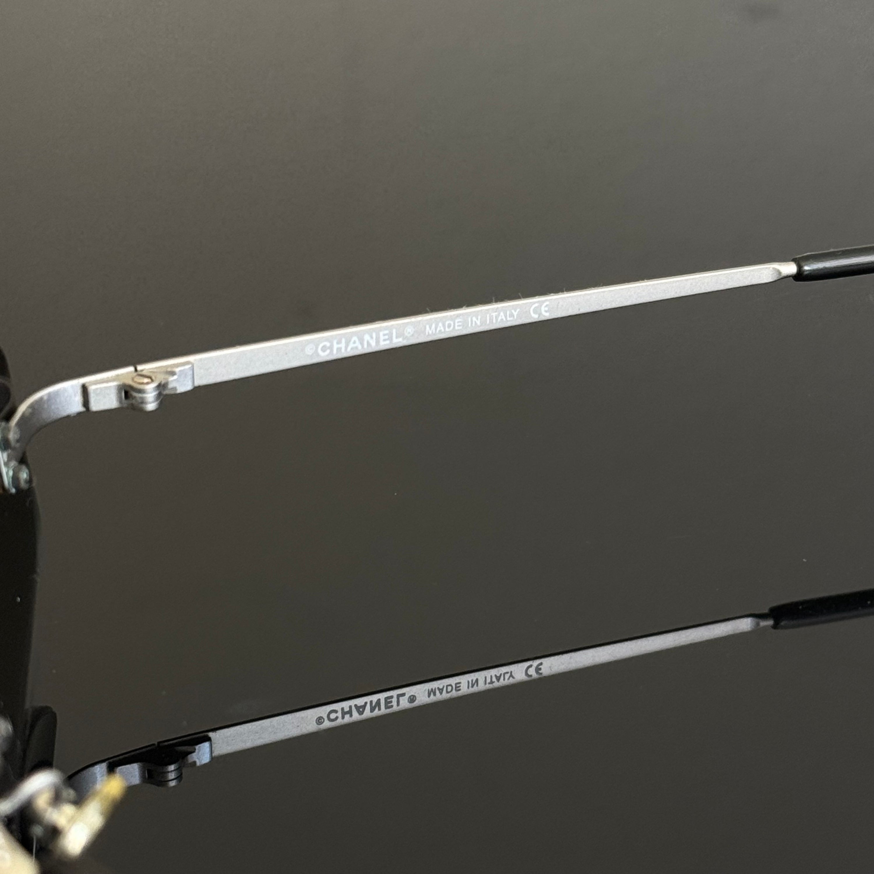 Chanel 90s Black Sunglasses