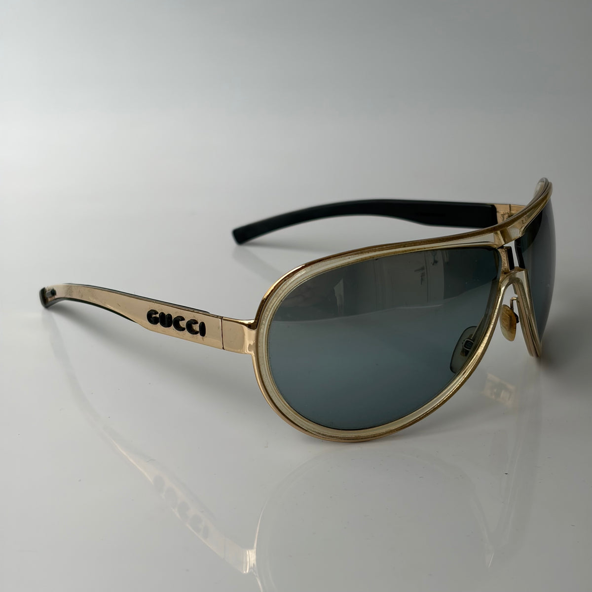 Gucci Gold Aviator Sunglasses