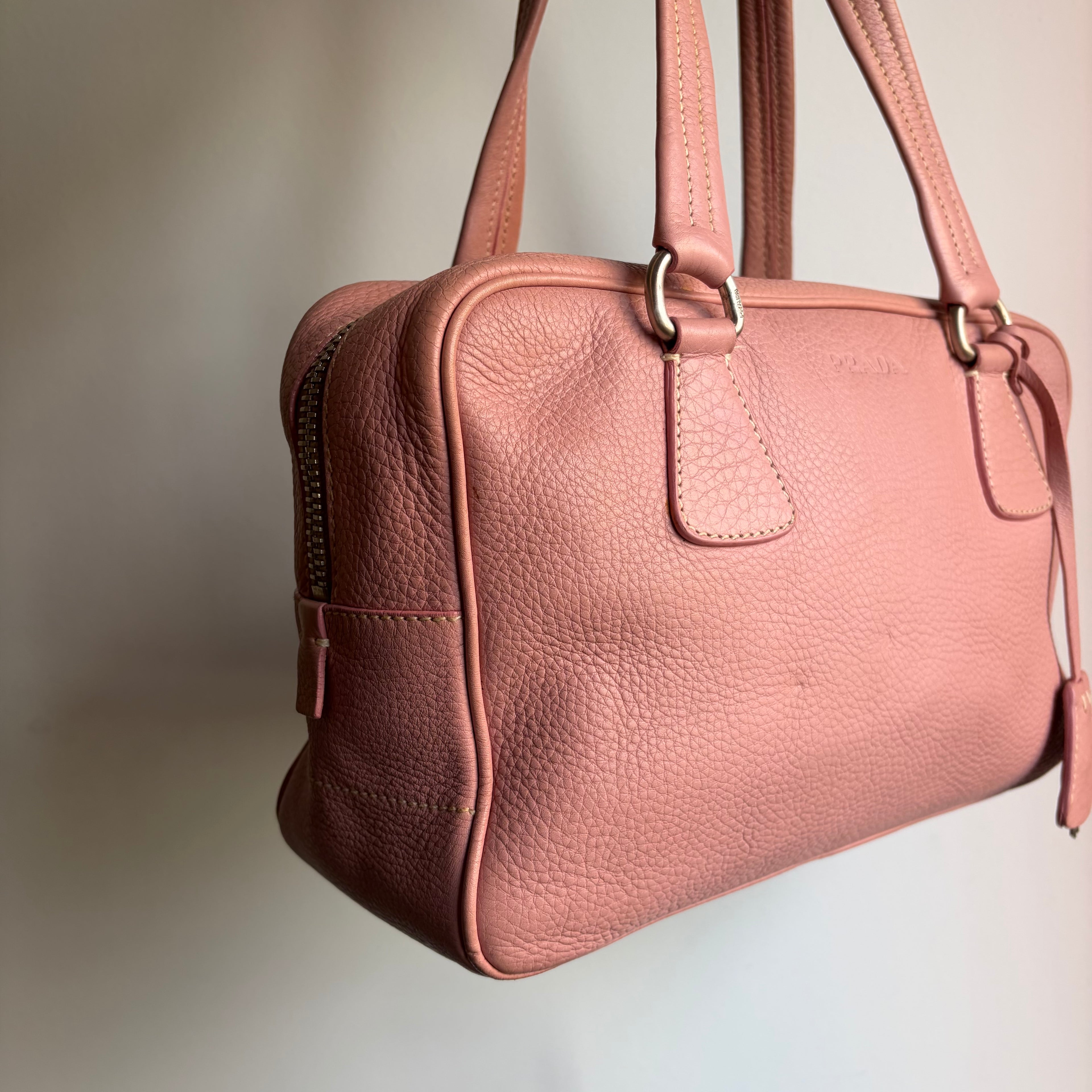 Prada 2000s Baby Pink Bauletto Bag