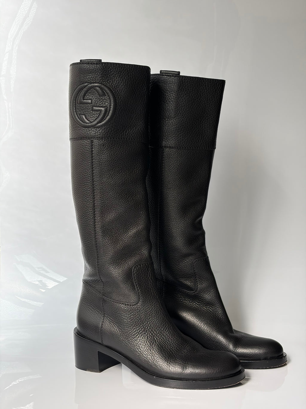 Gucci Soho Black Leather Boots