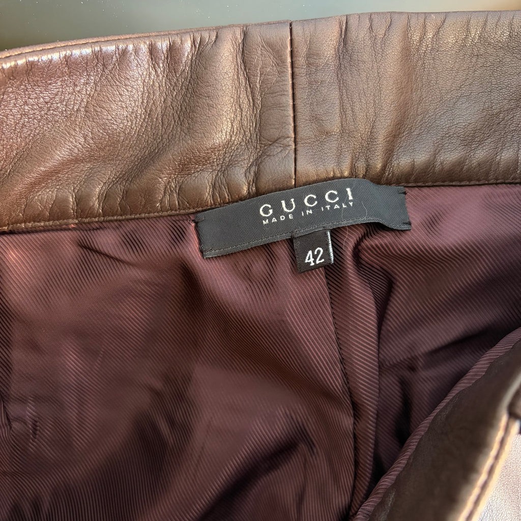 Gucci by Tom Ford Leather Pants