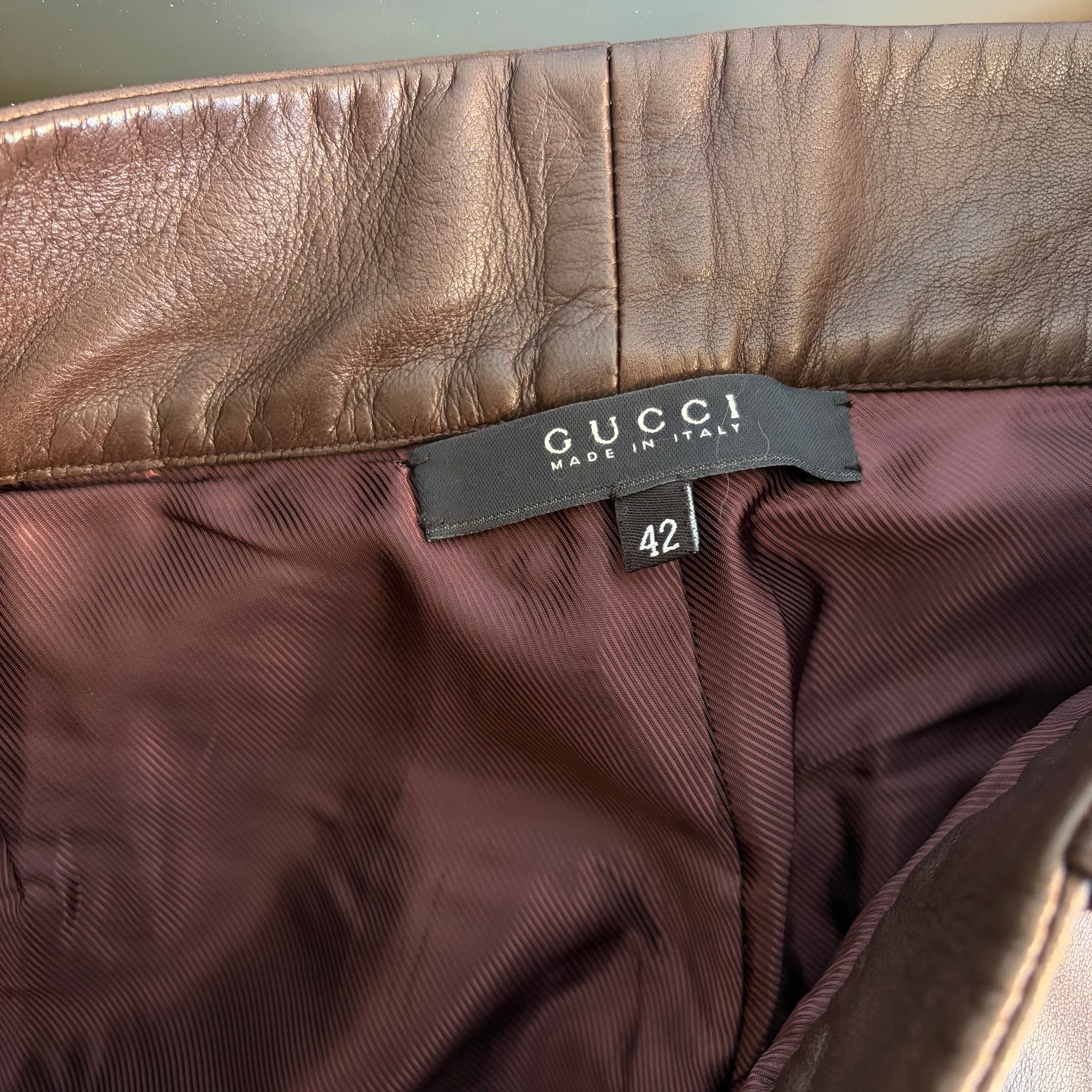 Gucci by Tom Ford Leather Pants