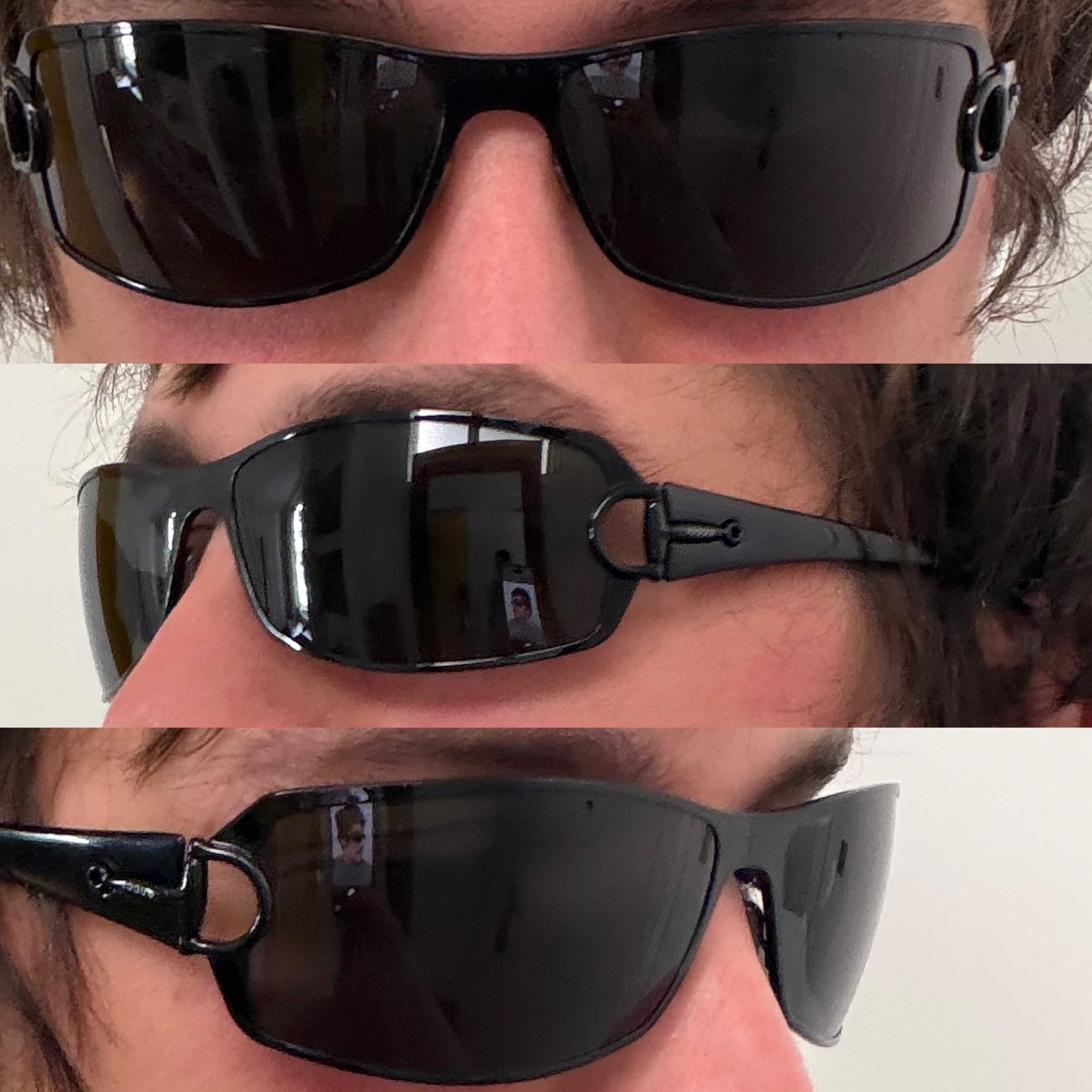 Gucci Horsebit All Black Sunglasses