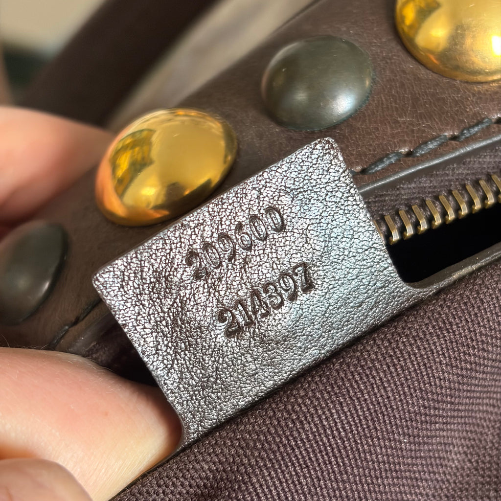 Gucci Babouska Crystal Canvas Bag