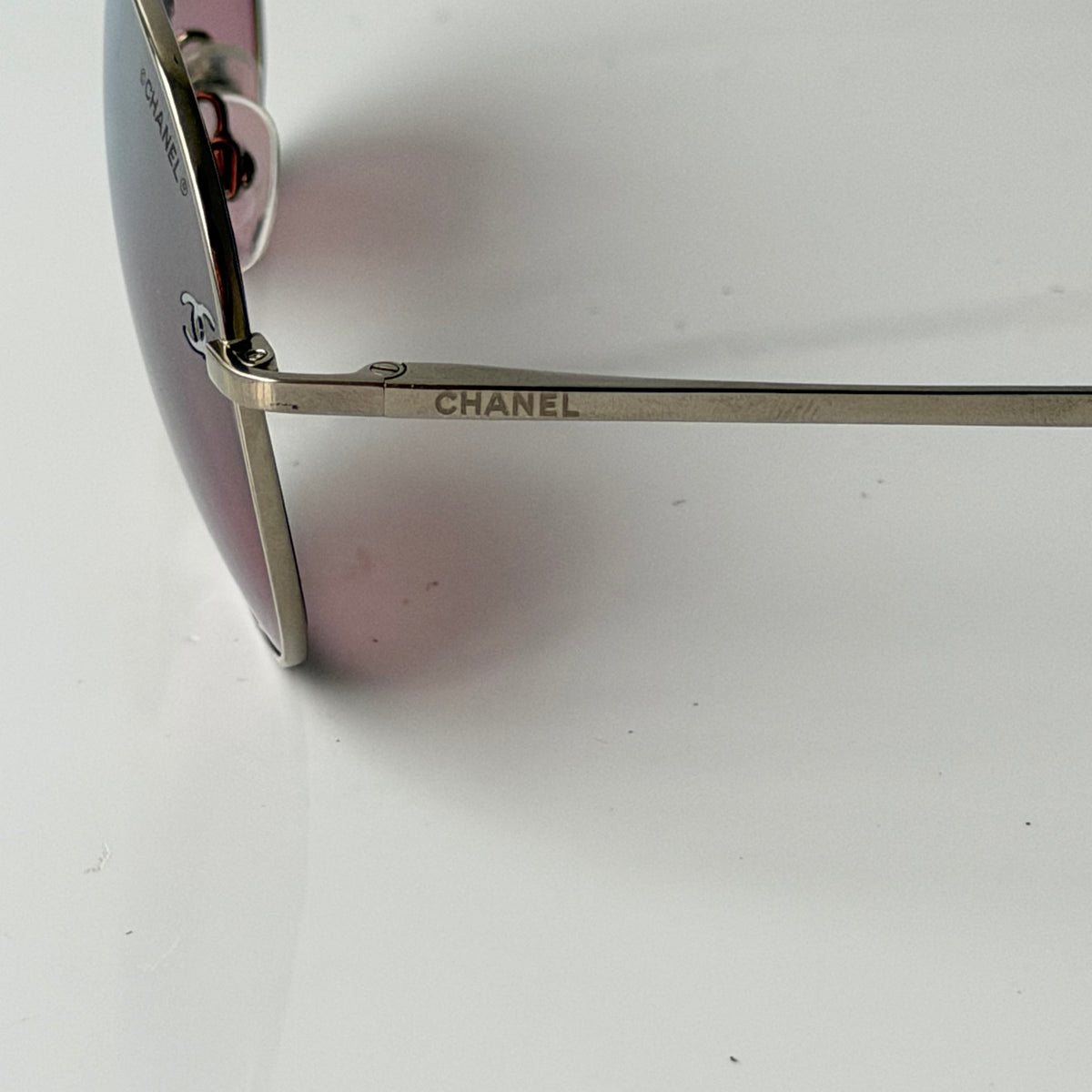 Chanel Pink Aviator Sunglasses