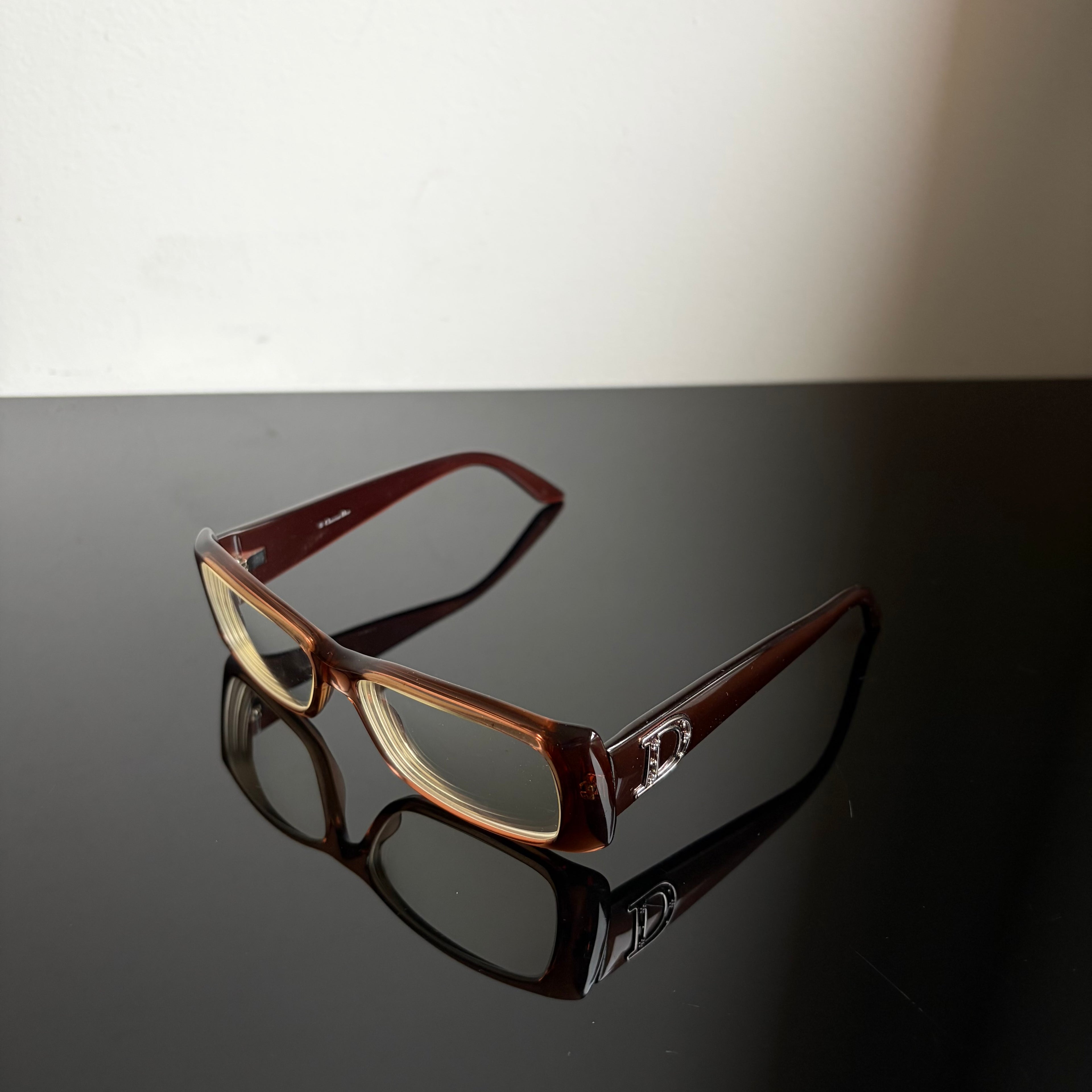 Christian Dior D Flowers Frame Glasses