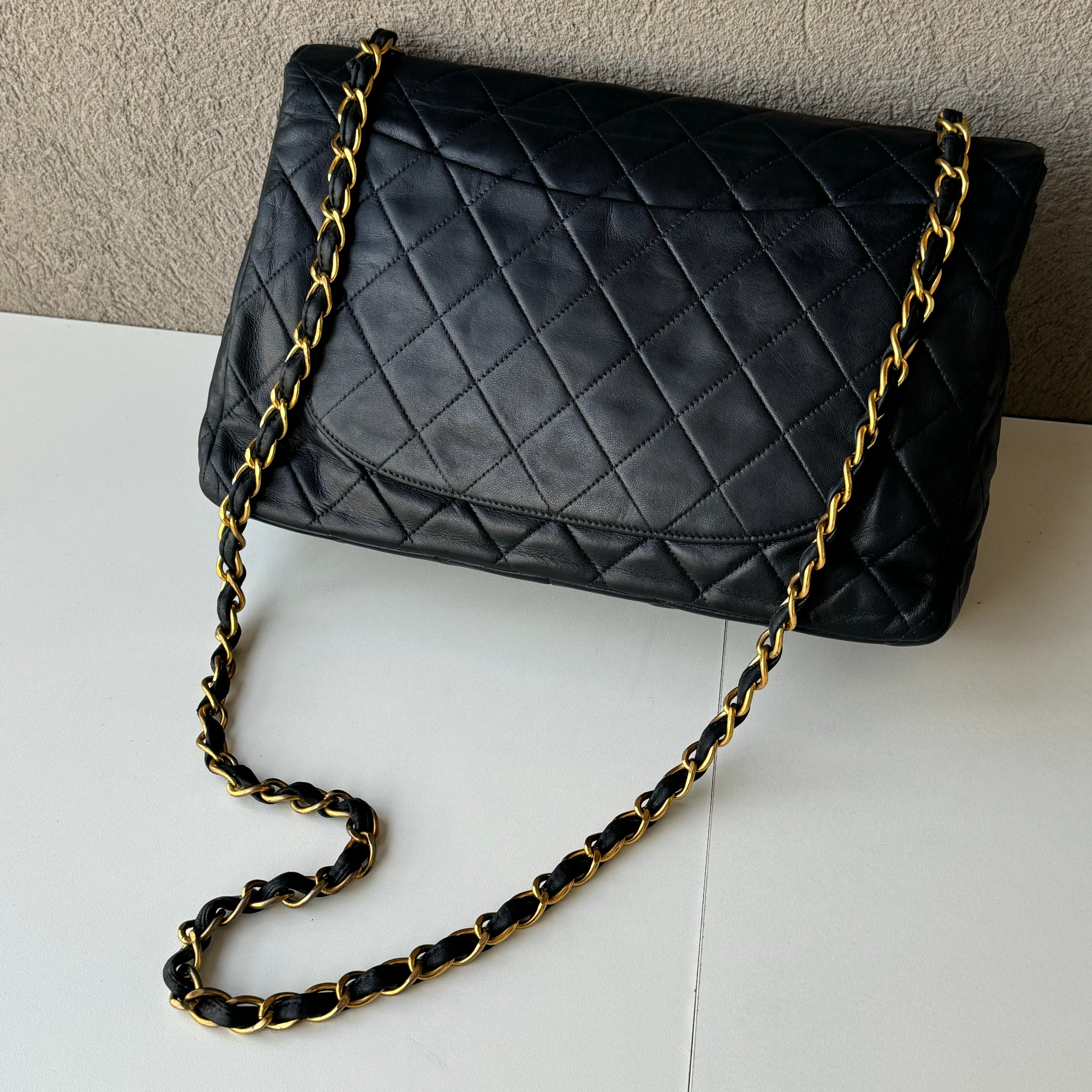 Chanel 90s Flap Navy Crossbody